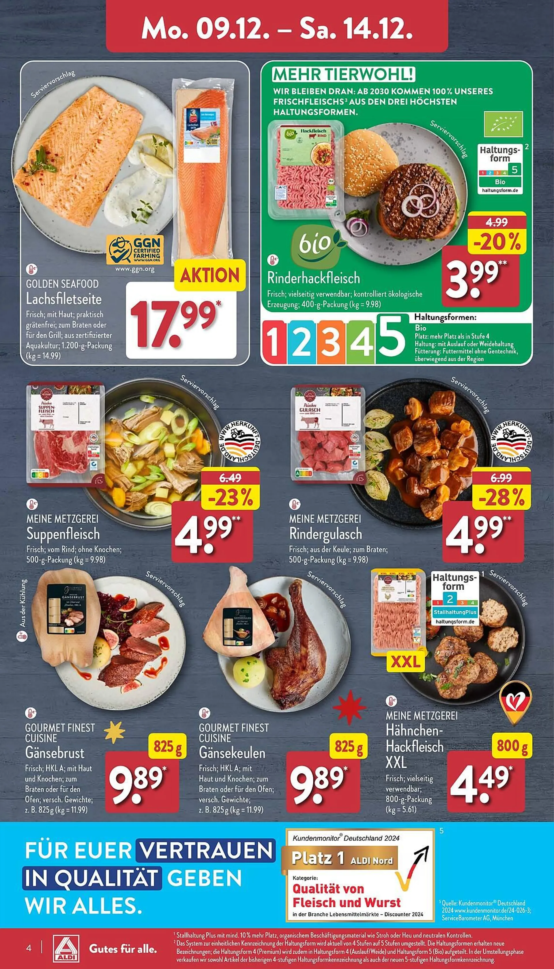 Aldi Nord Prospekt von 9. Dezember bis 14. Dezember 2024 - Prospekt seite 4