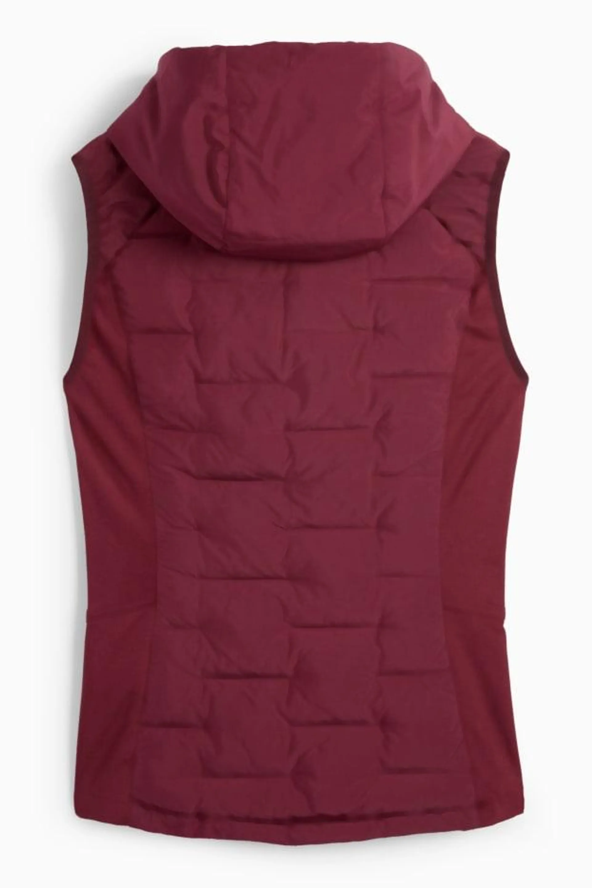 Thermal quilted gilet with hood