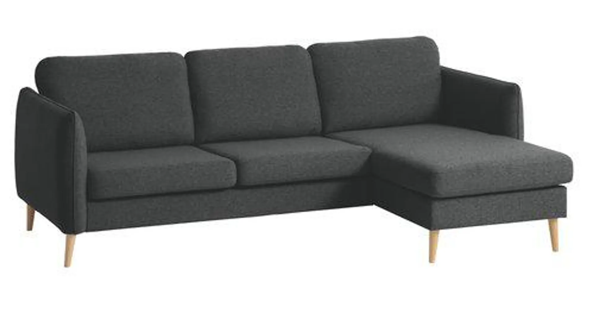 Sofa AARHUS Chaiselongue rechts dunkelgrau