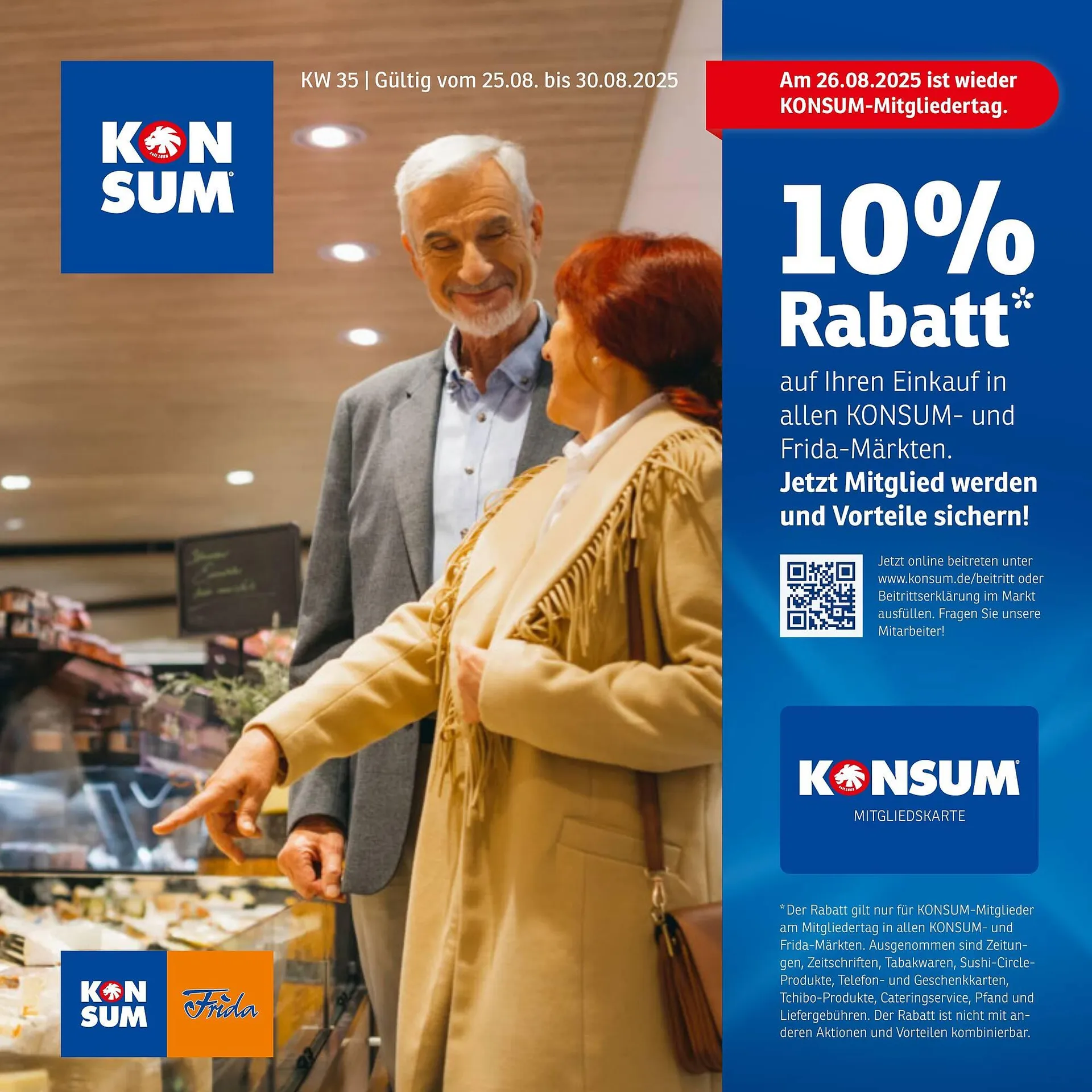 KONSUM Prospekt von 25. August bis 30. August 2025 - Prospekt seite 1