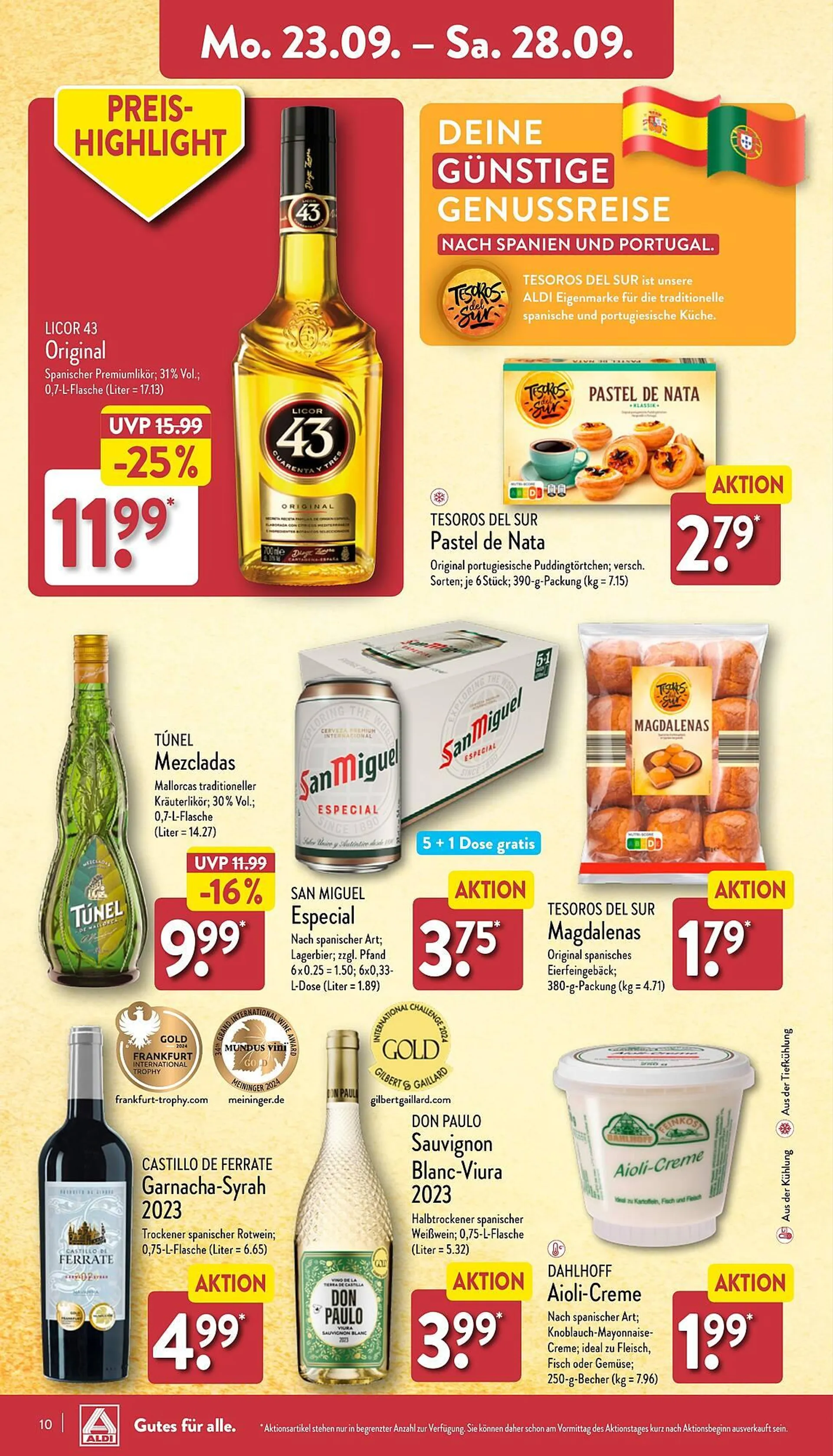 Aldi Nord Prospekt von 23. September bis 28. September 2024 - Prospekt seite 10