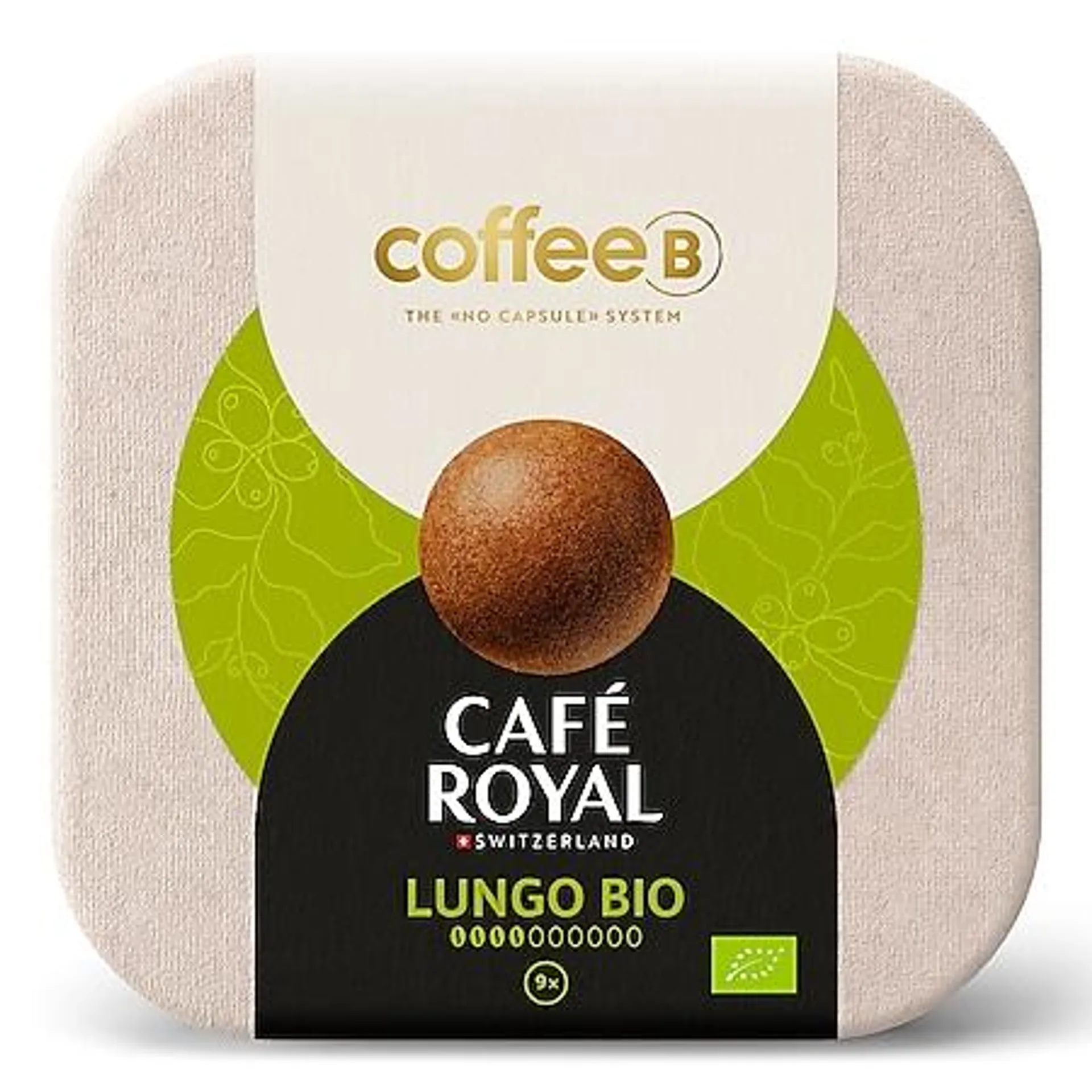 CoffeeB by Café Royal Bio Lungo 9 Coffee Balls, 51 g