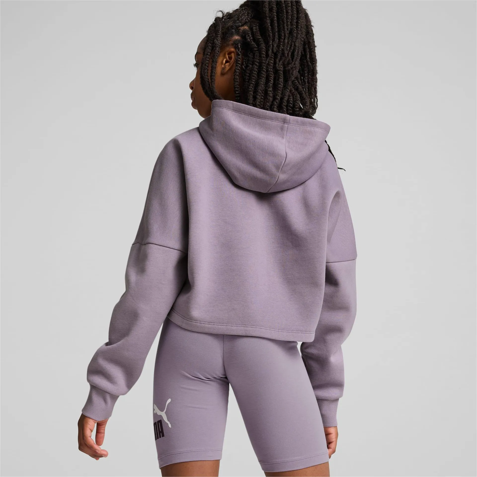 Essentials Logo Cropped Hoodie Youth