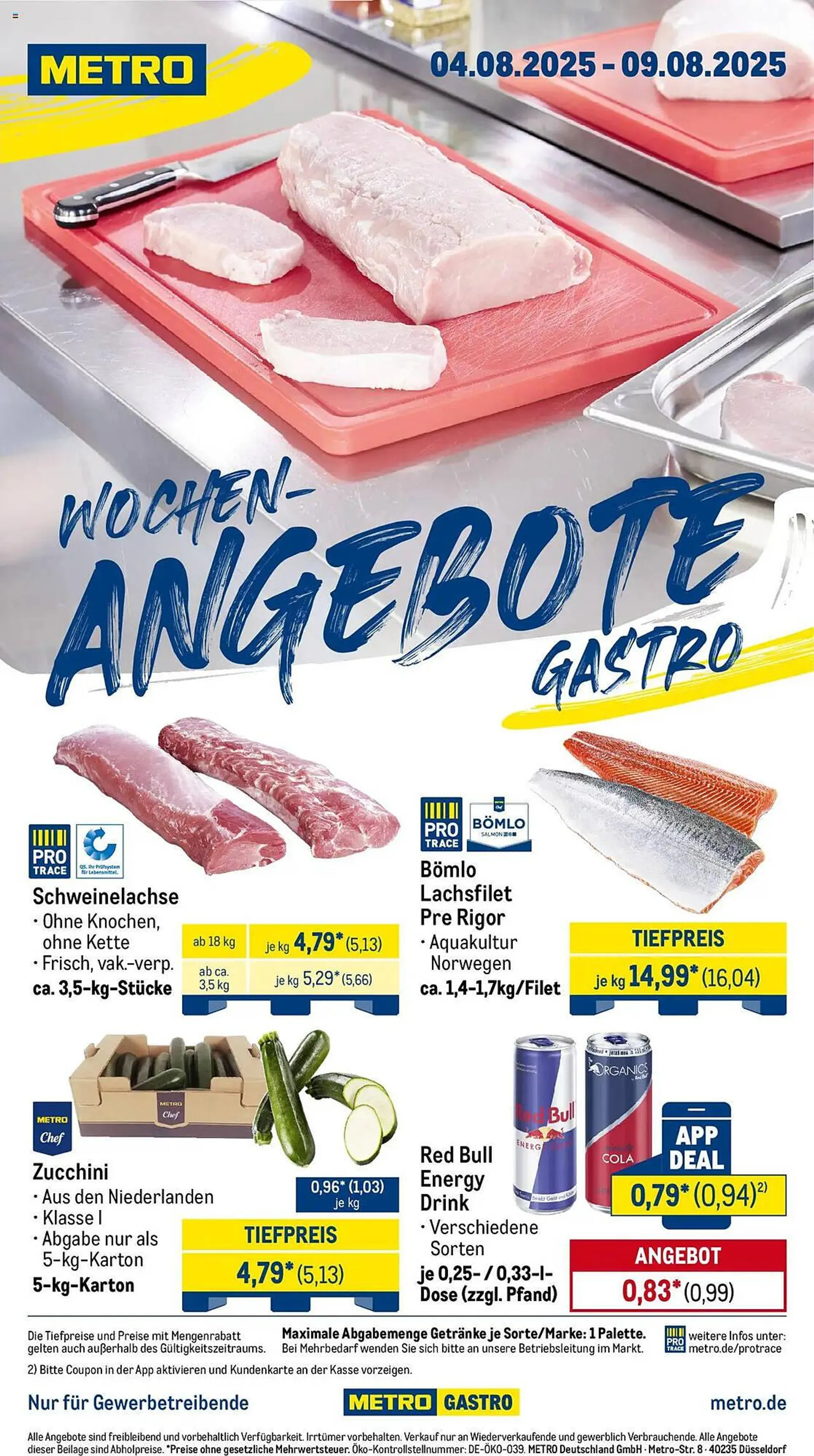 METRO Prospekt von 4. August bis 9. August 2025 - Prospekt seite 1