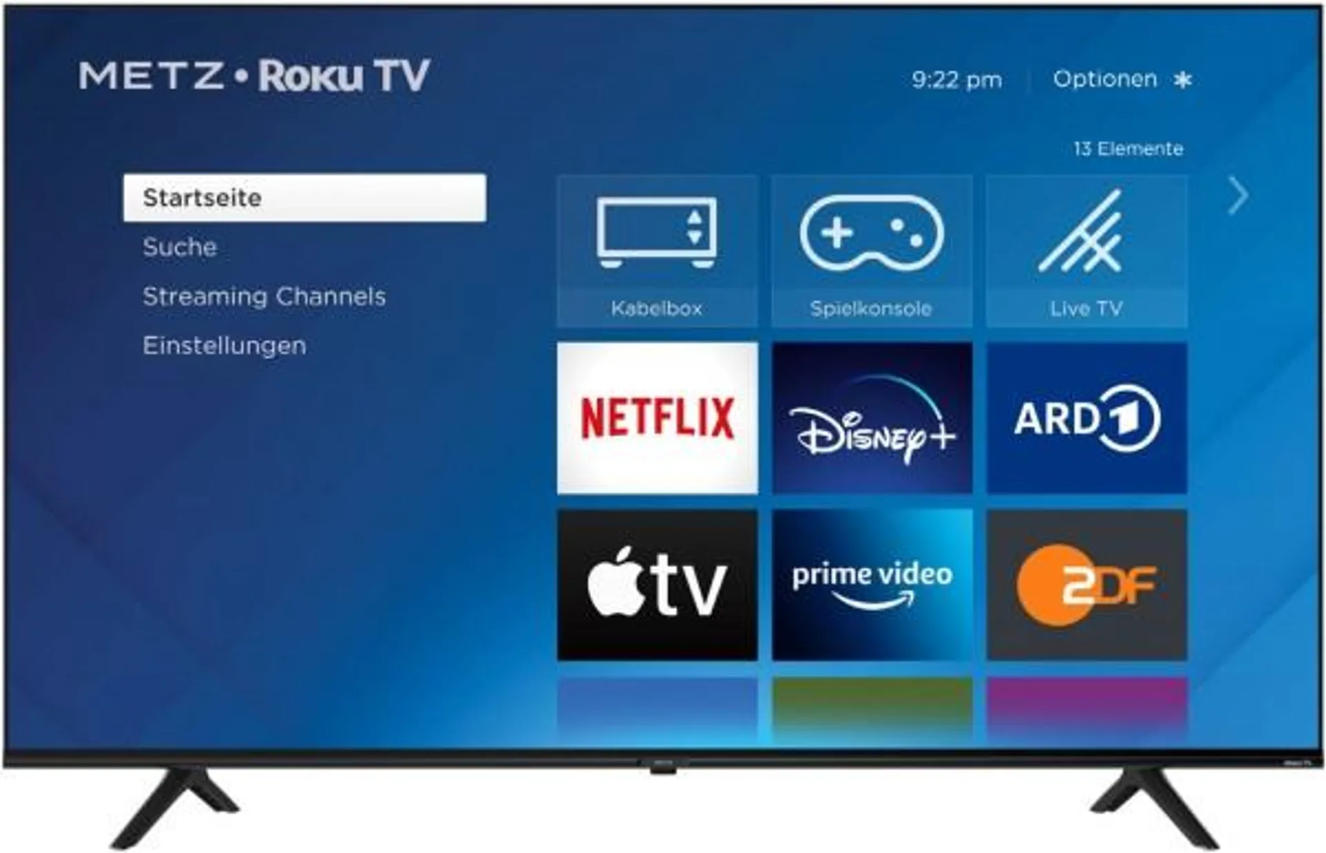 METZ blue 55MUD6001Y Roku TV 139 cm (55") LCD-TV mit LED-Technik / F