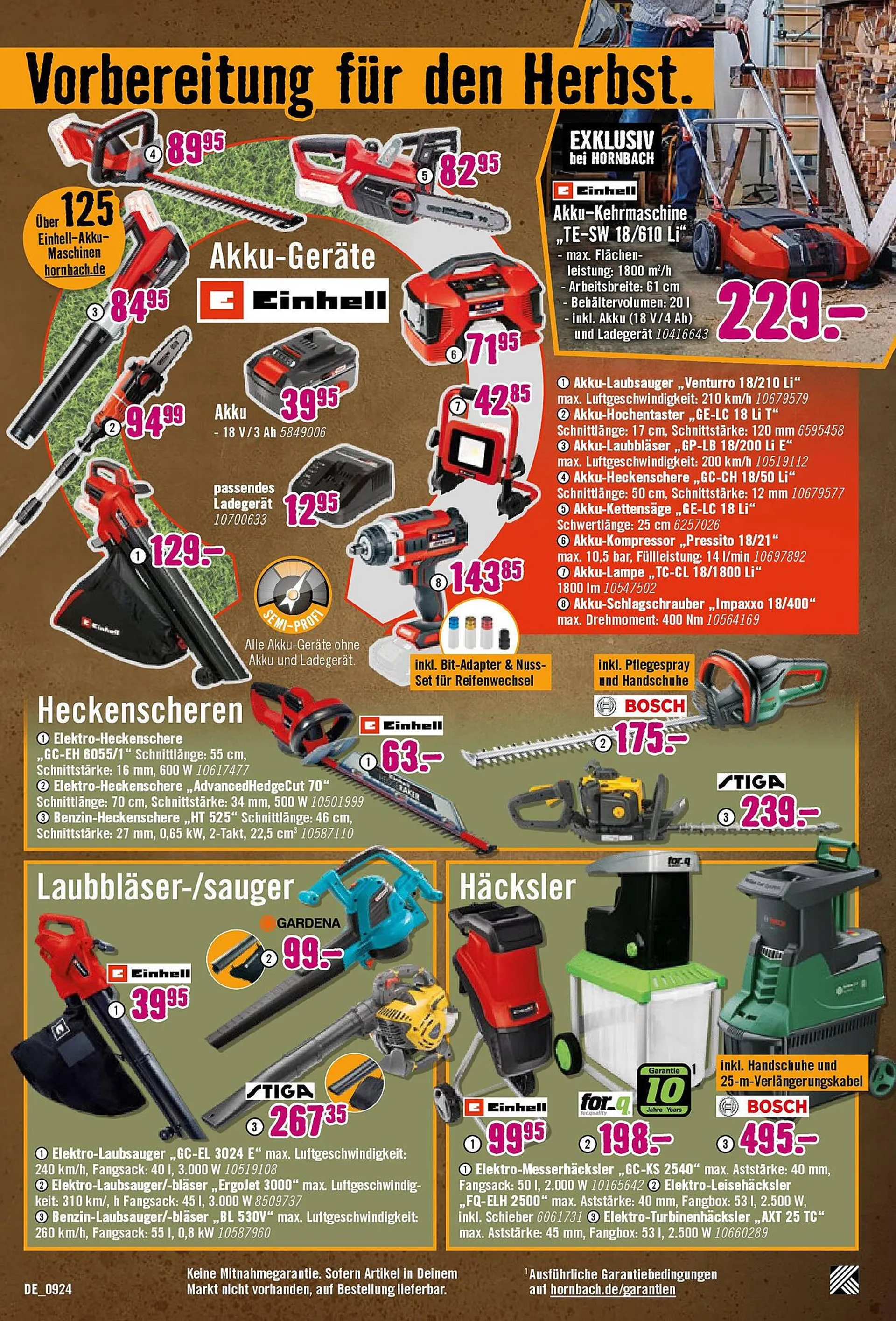 Hornbach Prospekt von 27. August bis 24. September 2024 - Prospekt seite 15