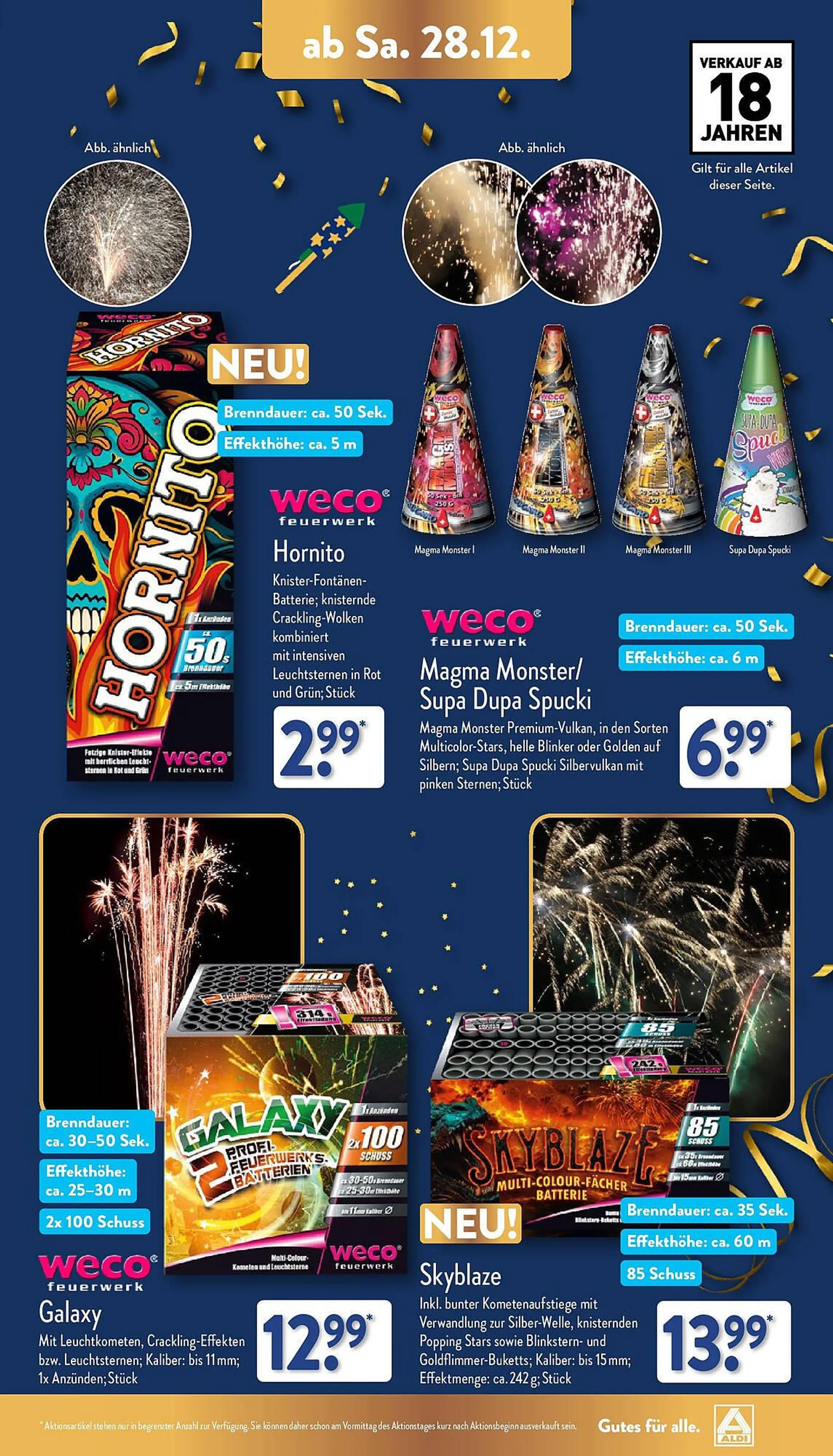 Aldi Nord Feuerwerk Prospekt von 28. Dezember bis 31. Dezember 2024 - Prospekt seite 9