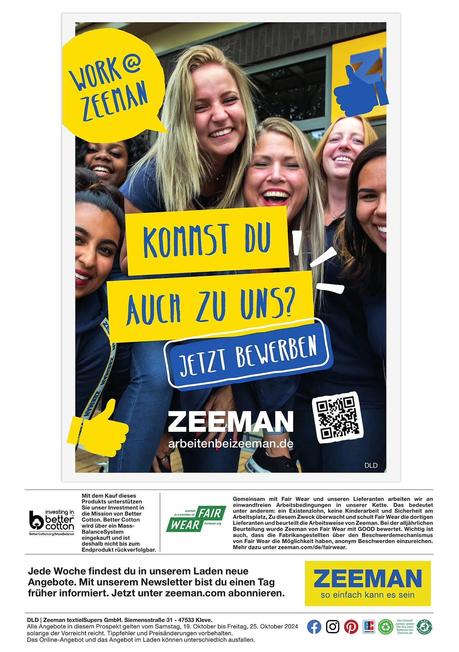 Zeeman Prospekt von 19. Oktober bis 25. Oktober 2024 - Prospekt seite 2