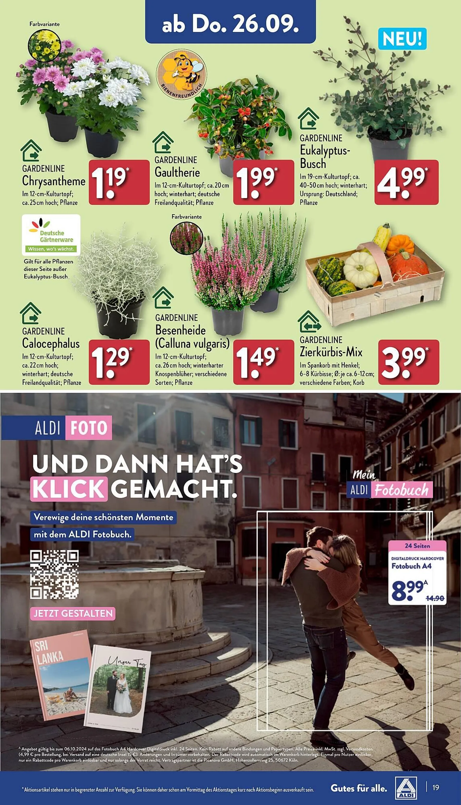 Aldi Nord Prospekt von 23. September bis 28. September 2024 - Prospekt seite 19