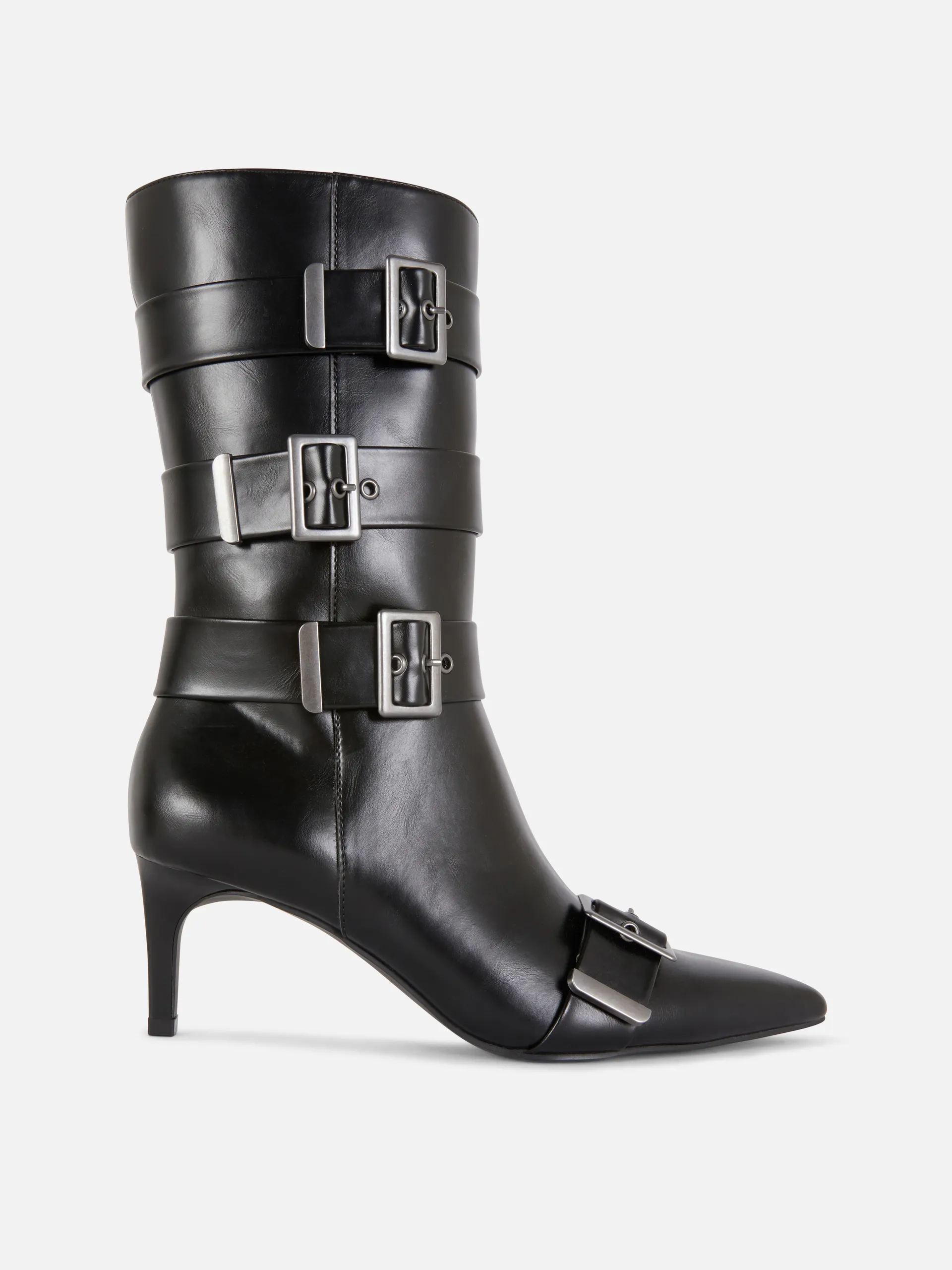 Kniehohe „Rita Ora“ Stiefel mit Schnalle