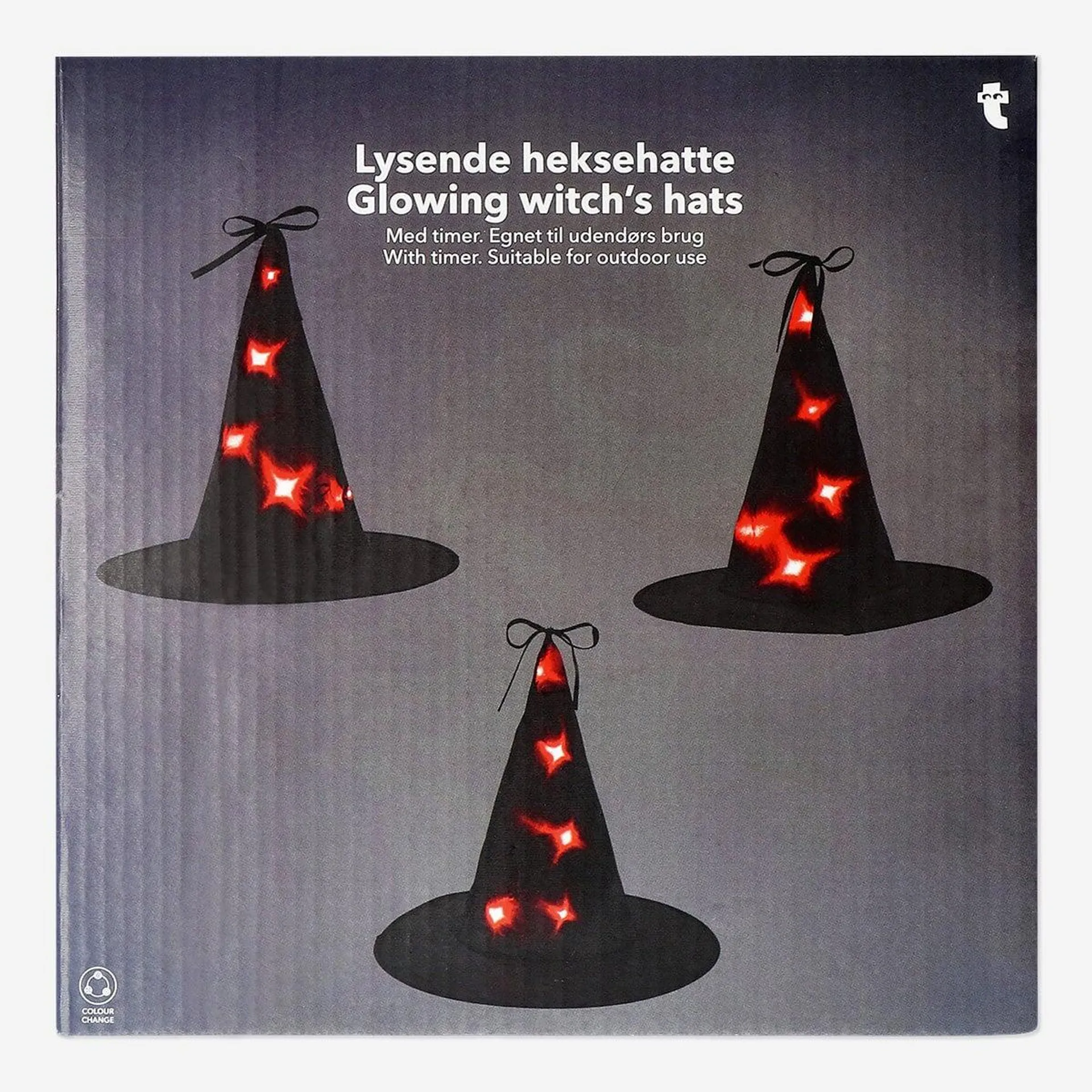 Glowing Witch's Hats - 3 pcs