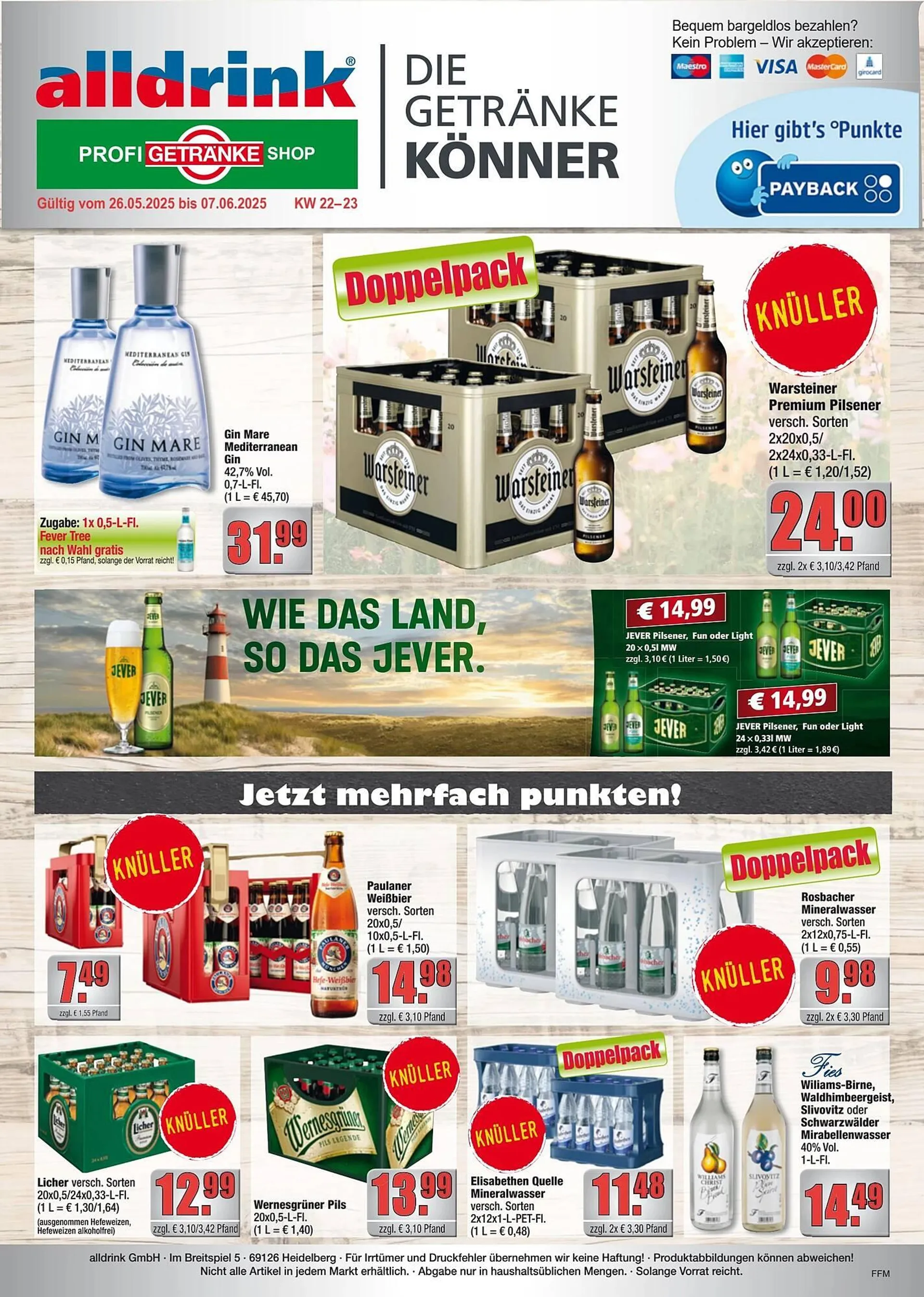 alldrink Prospekt von 26. Mai bis 8. Juni 2025 - Prospekt seite 1
