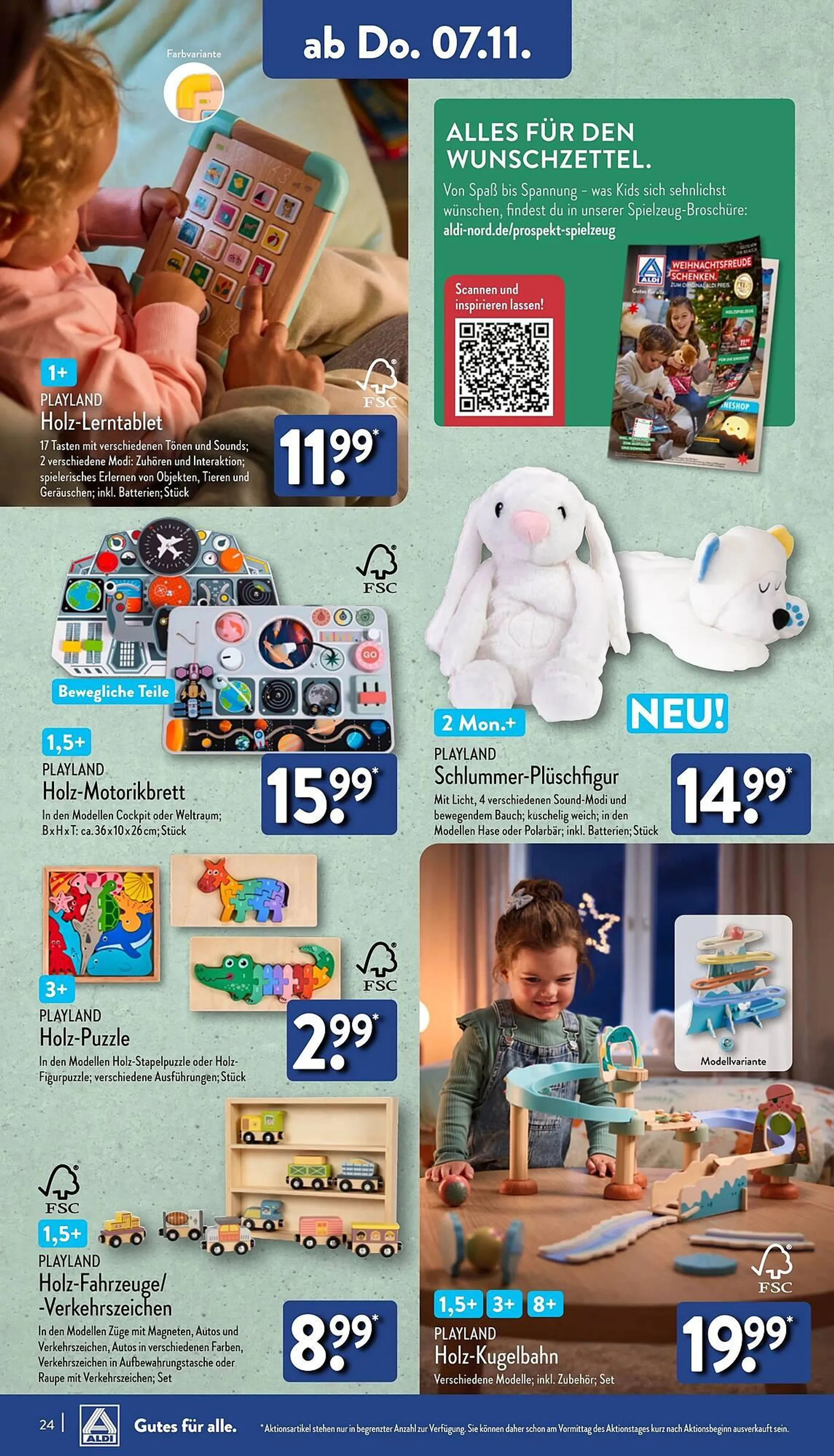 Aldi Nord Prospekt von 4. November bis 10. November 2024 - Prospekt seite 24