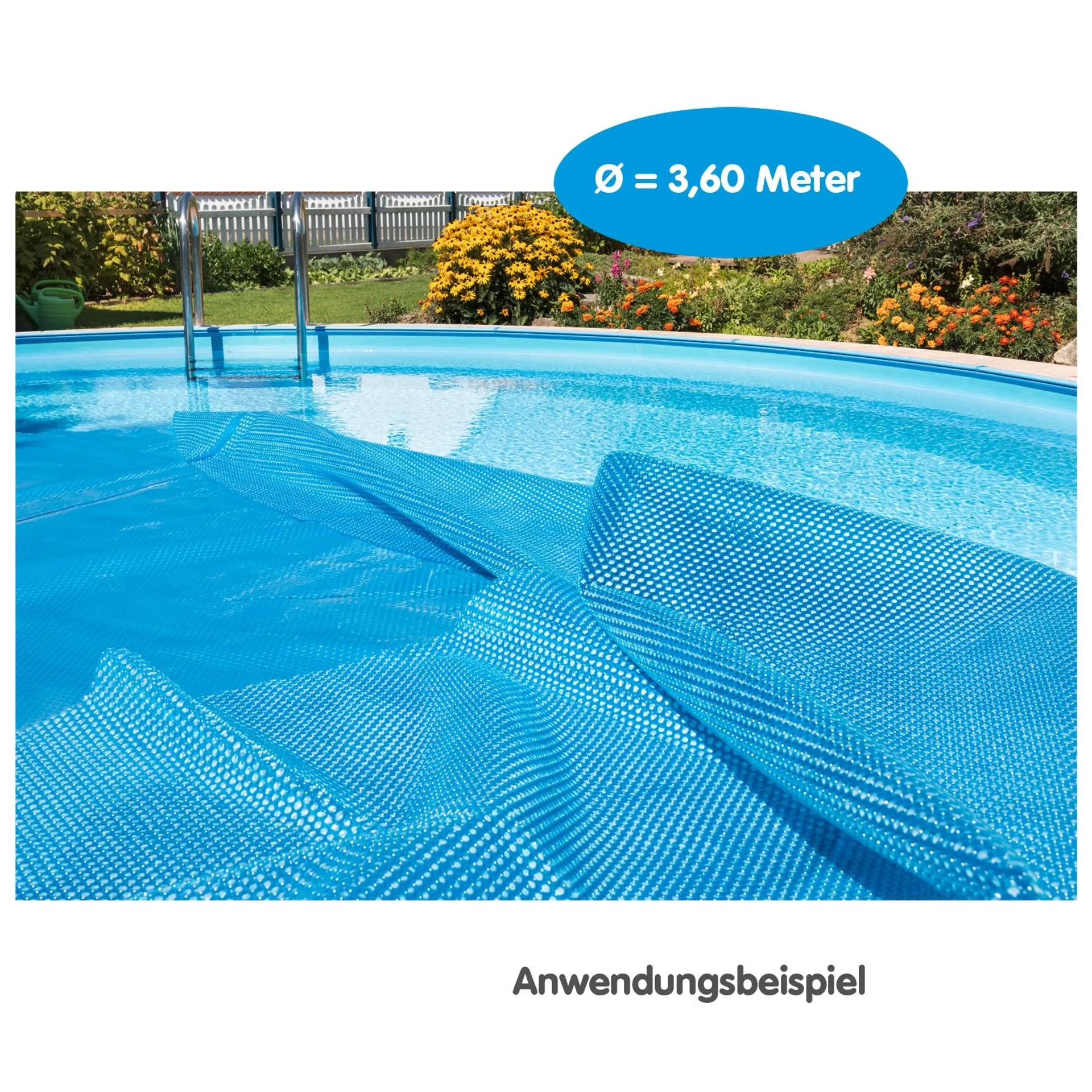 Poolabdeckung 400µ Rund Ø 360 cm