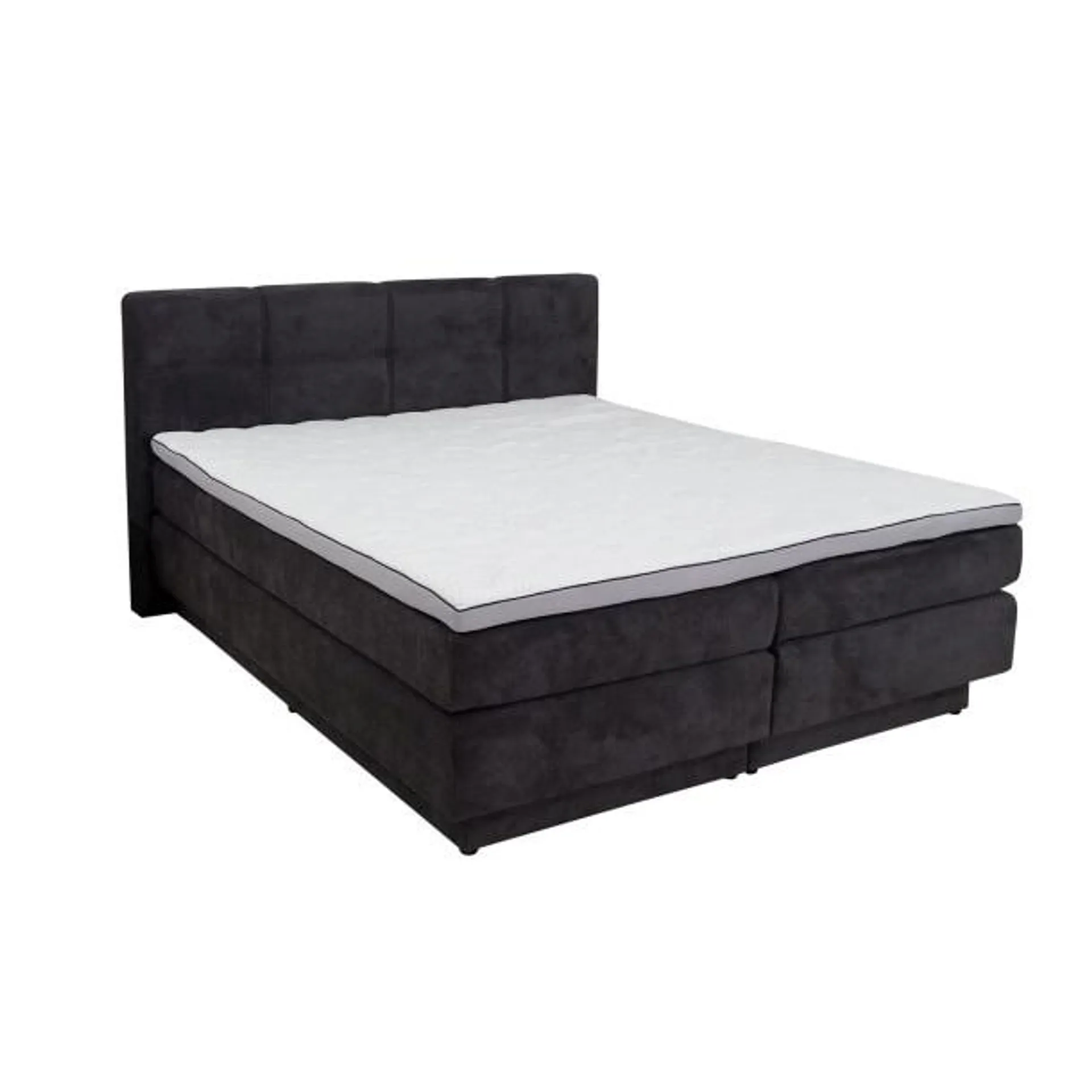 Boxspringbett Portage Stoffbezug Anthrazit ca. 180 x 200 cm