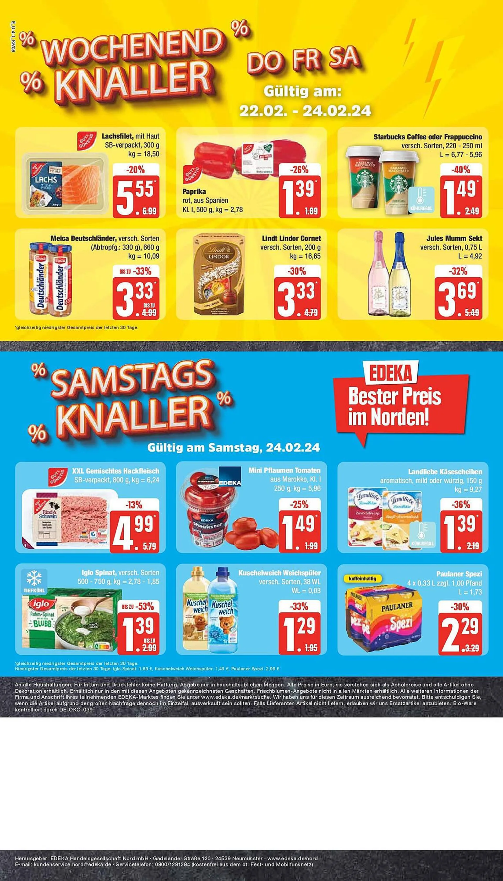 Edeka Prospekt von 18. Februar bis 24. Februar 2024 - Prospekt seite 4