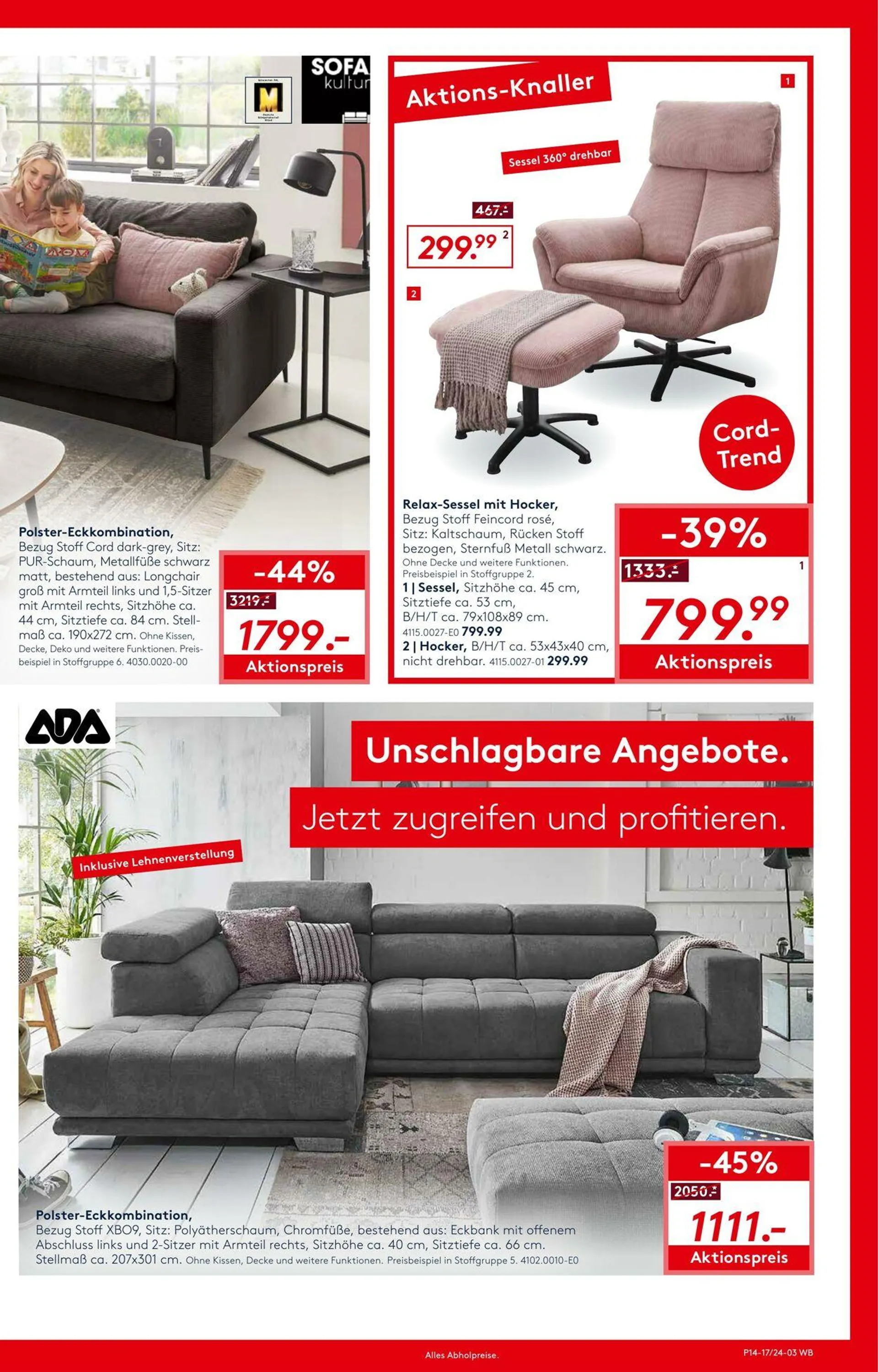 Möbel Rieger Aktueller Prospekt von 5. November bis 19. November 2025 - Prospekt seite 3