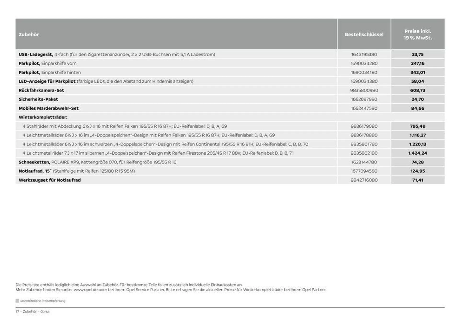 Opel Der neue Corsa von 29. Juni bis 29. Juni 2025 - Prospekt seite 17