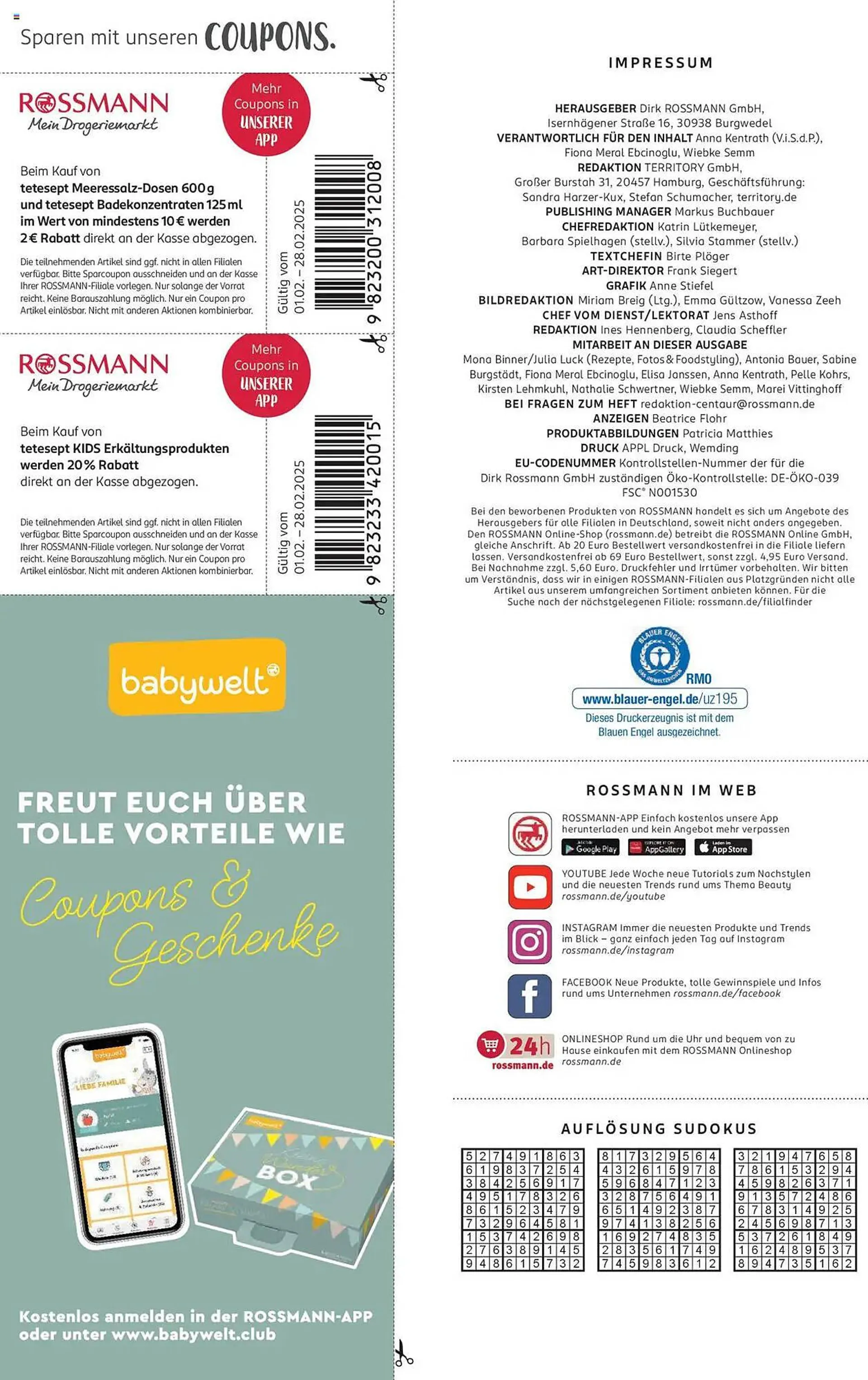 Rossmann Magazine von 1. Februar bis 28. Februar 2025 - Prospekt seite 96