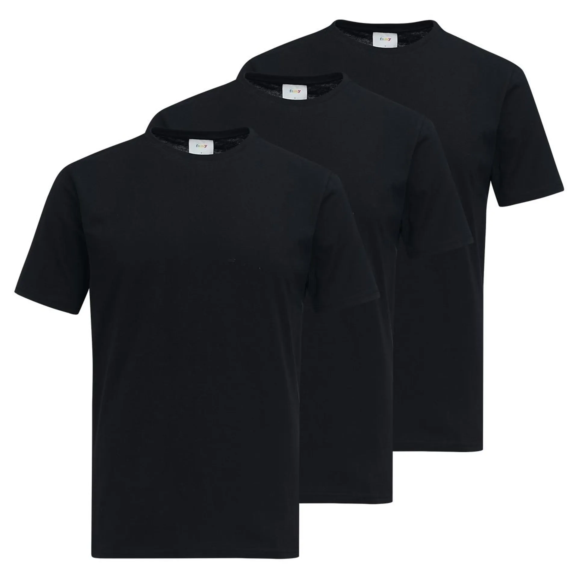 3 Herren T-Shirts unifarben