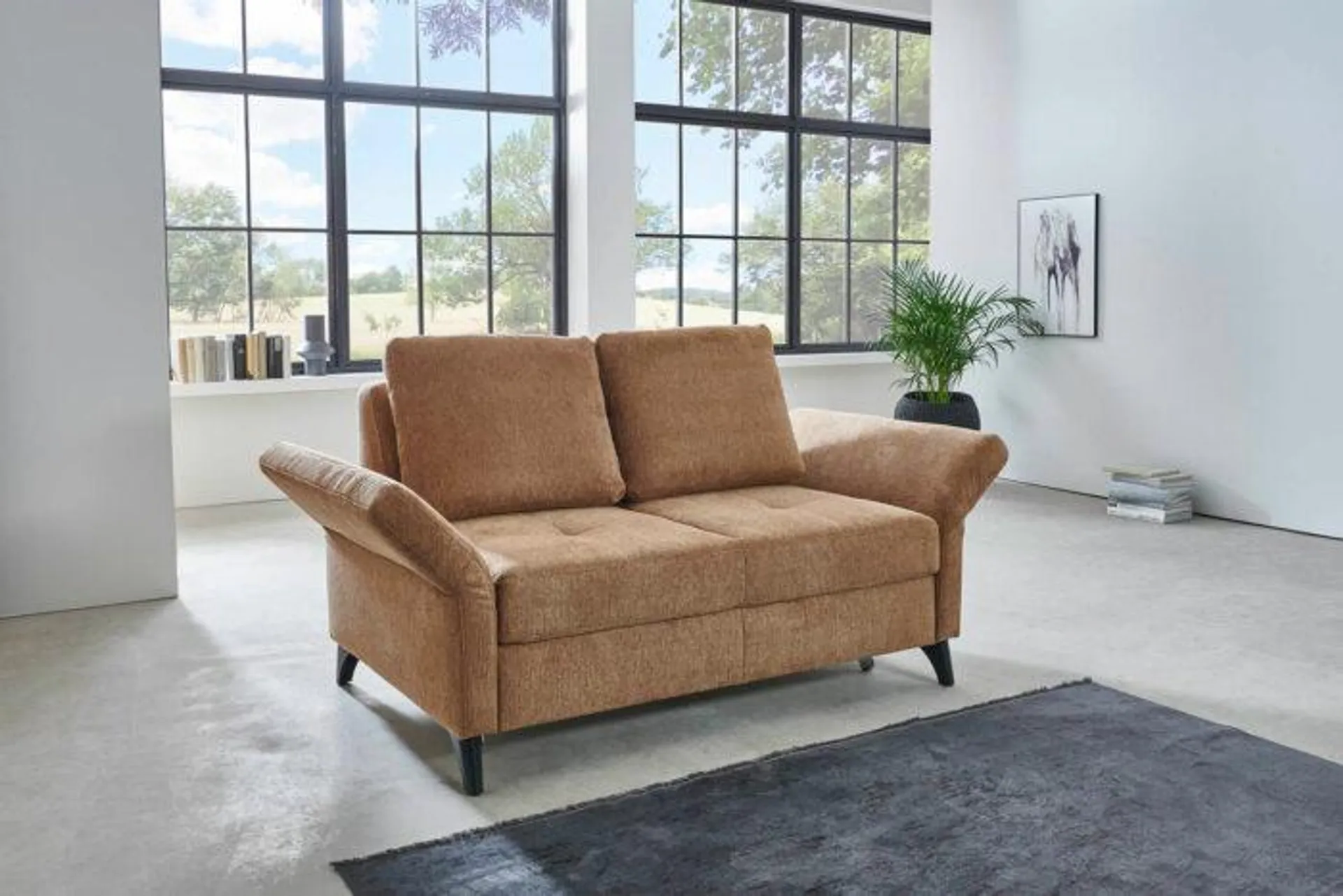 Stoff Schlafsofa mit Relaxfunktion