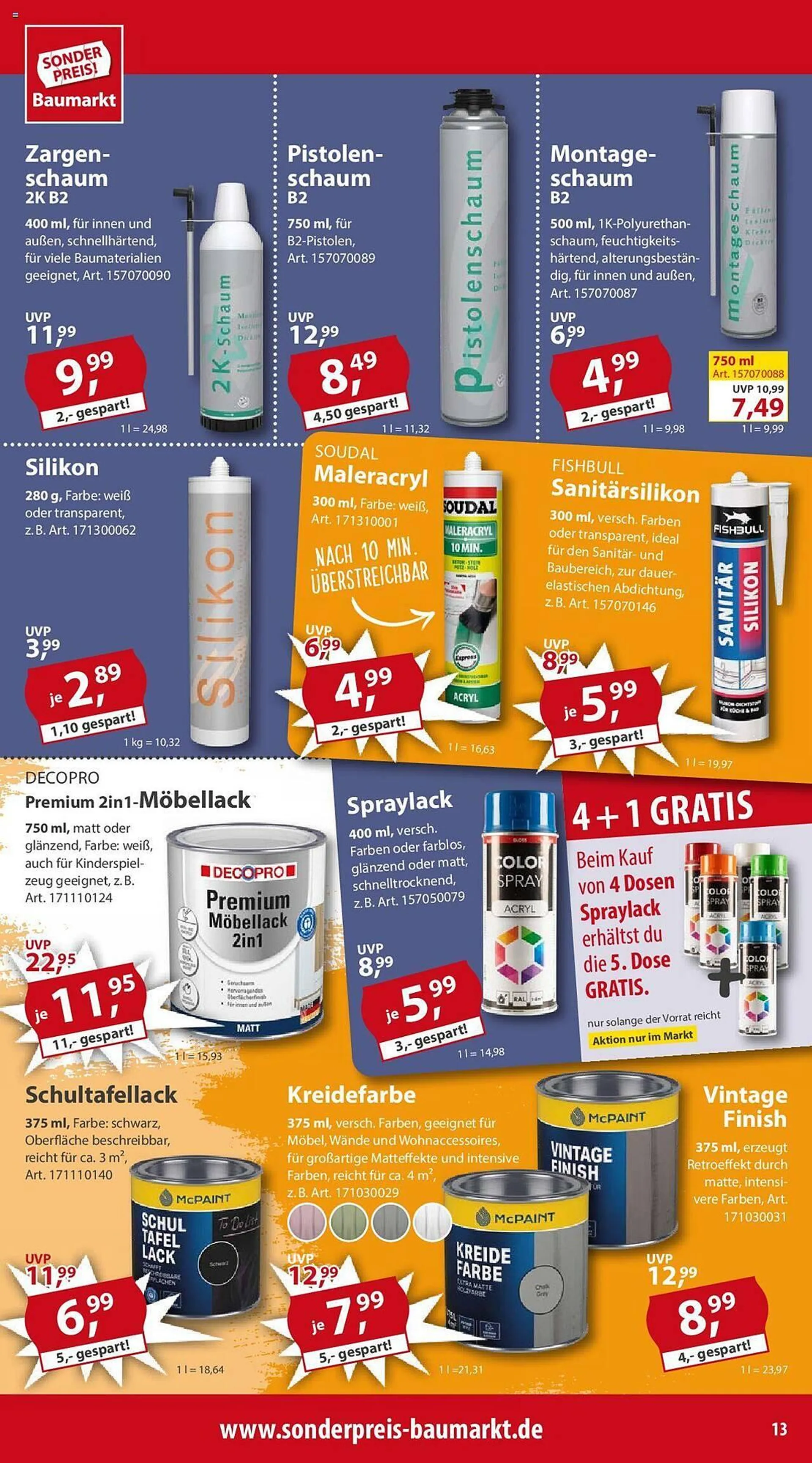 Sonderpreis Baumarkt Prospekt von 19. Oktober bis 25. Oktober 2024 - Prospekt seite 11