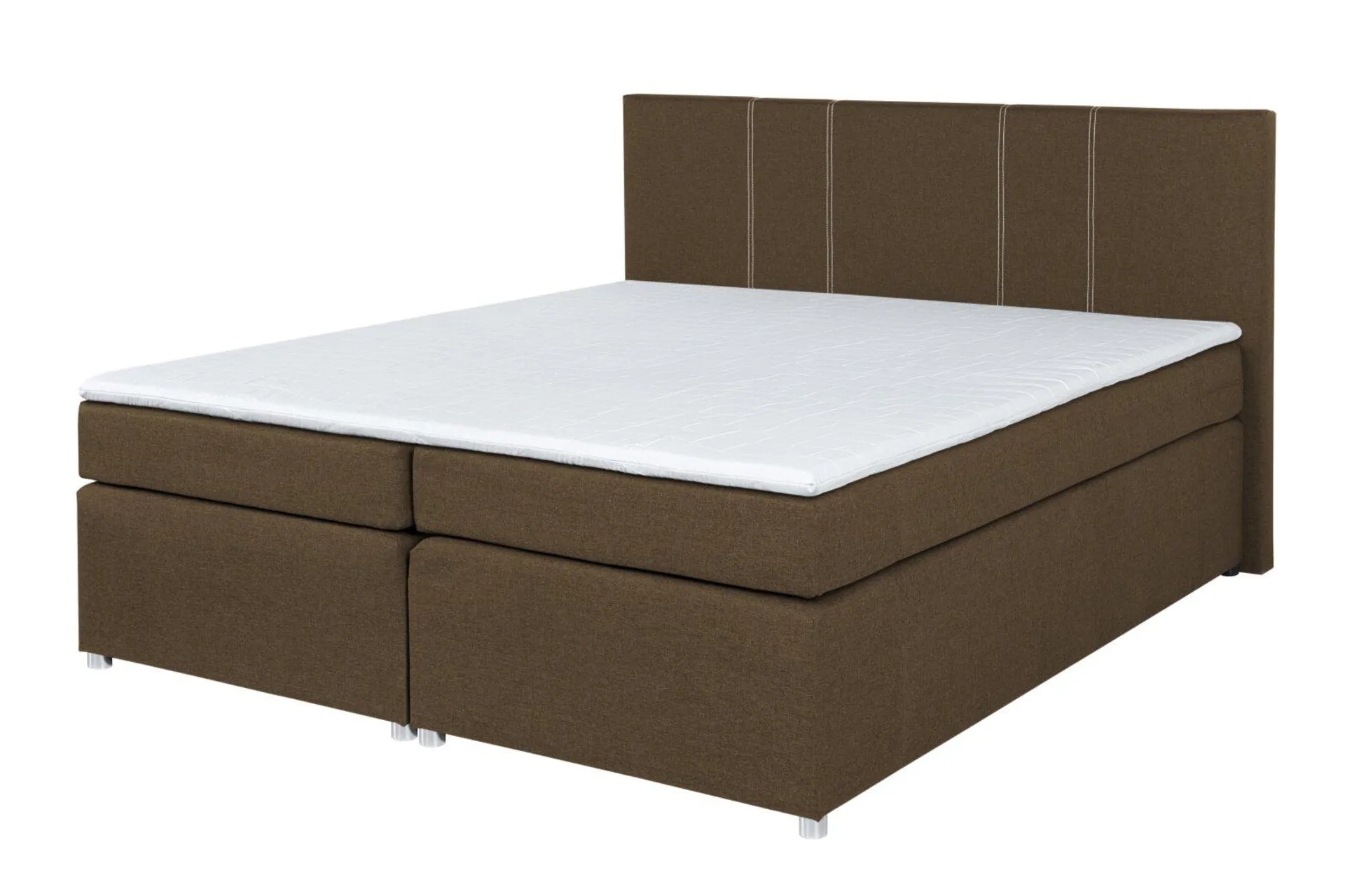 Boxspringbett - braun - H3 - Bonell-Federkern - 180x200 cm