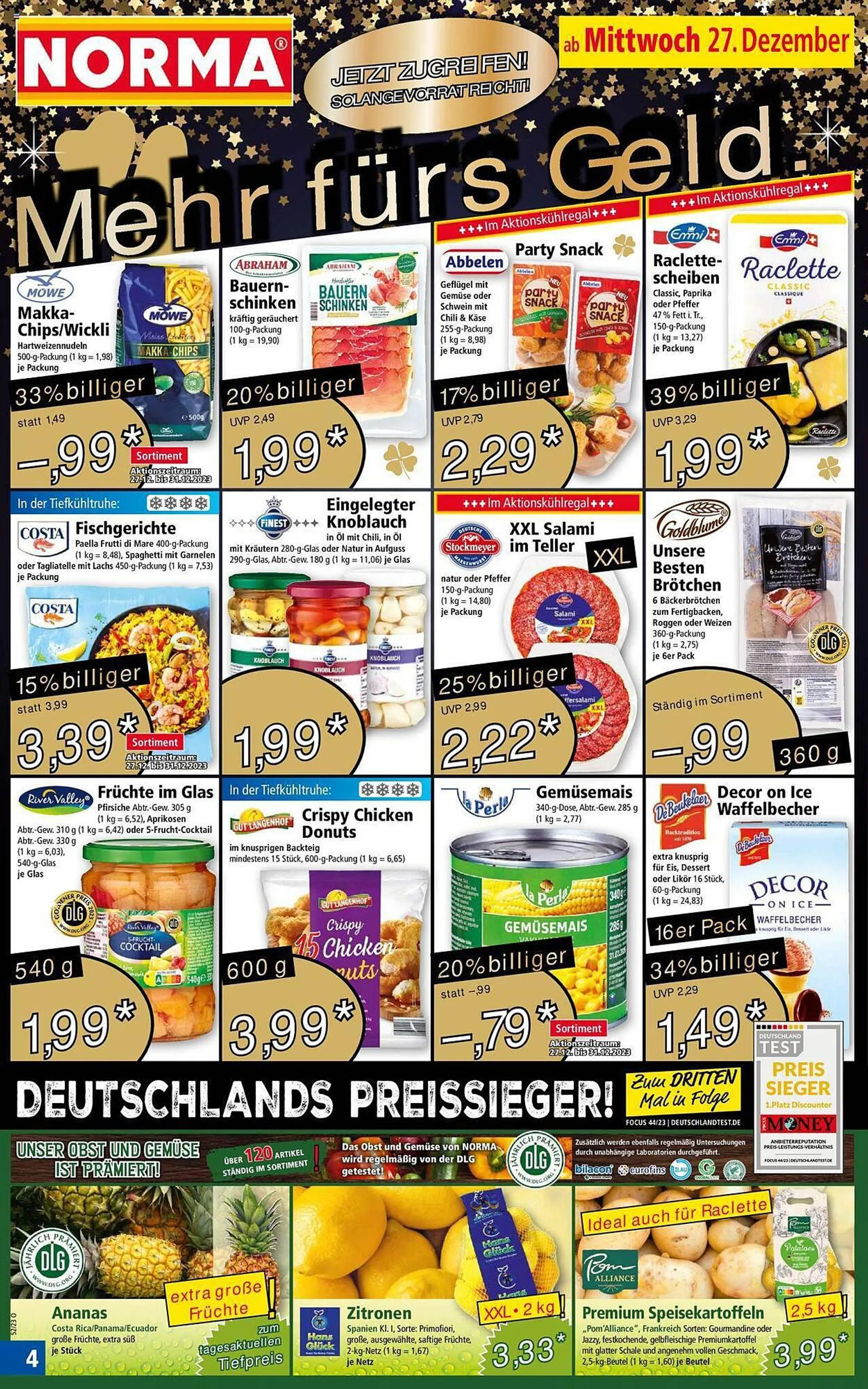 Norma Prospekt von 27. Dezember bis 29. Dezember 2023 - Prospekt seite 4