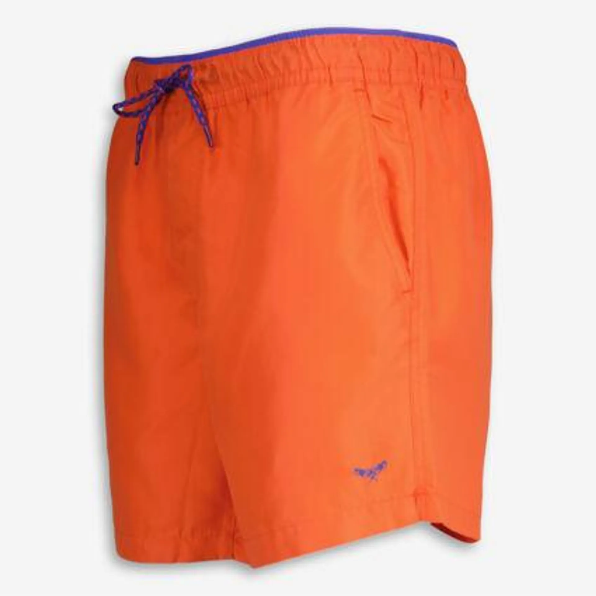 Orangefarbene Dawlish Badeshorts mit Logo-Detail