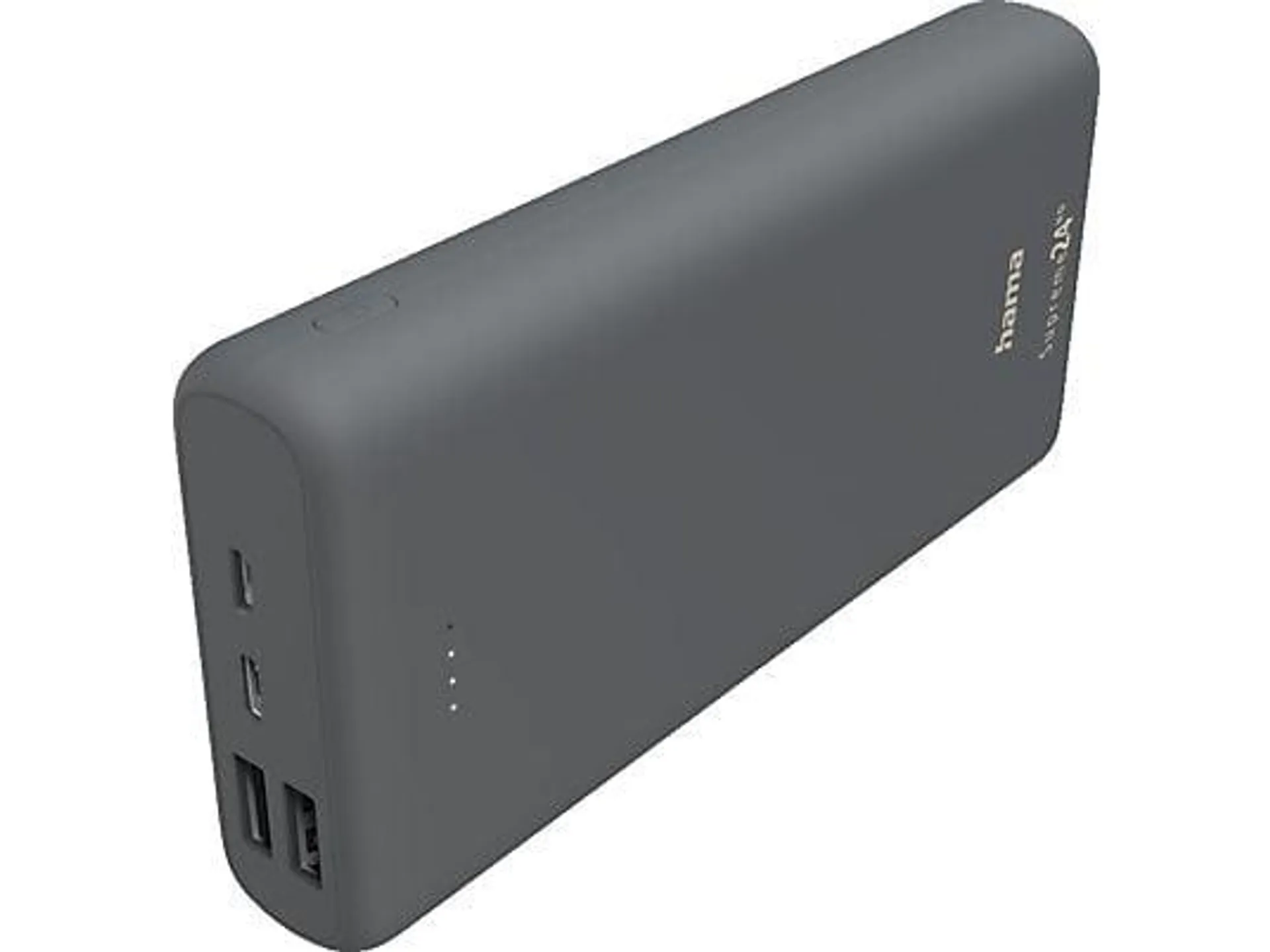 HAMA Power Pack Supreme 24HD Powerbank 24000 mAh Grau