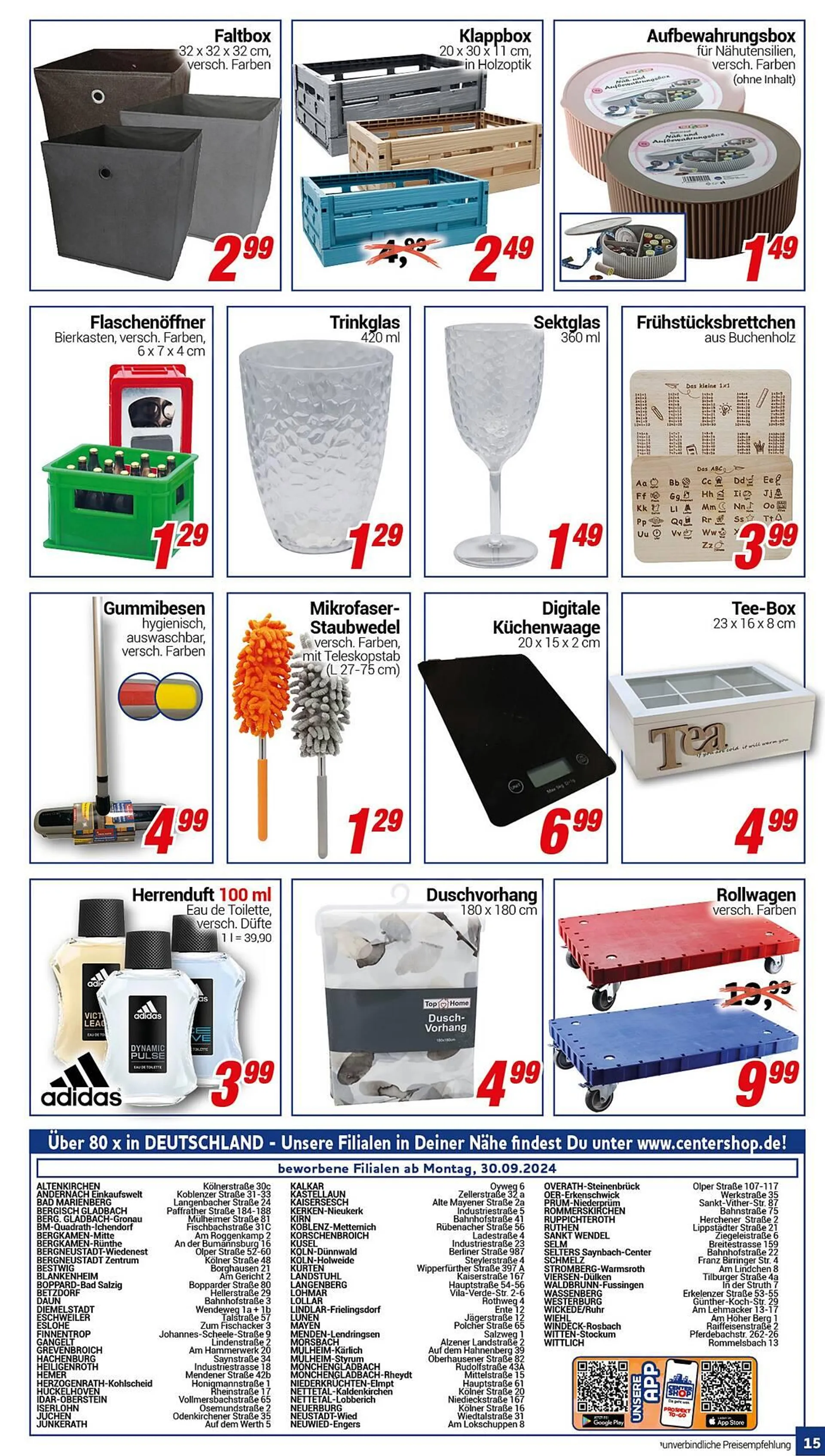 CENTERSHOP Prospekt von 30. September bis 5. Oktober 2024 - Prospekt seite 15