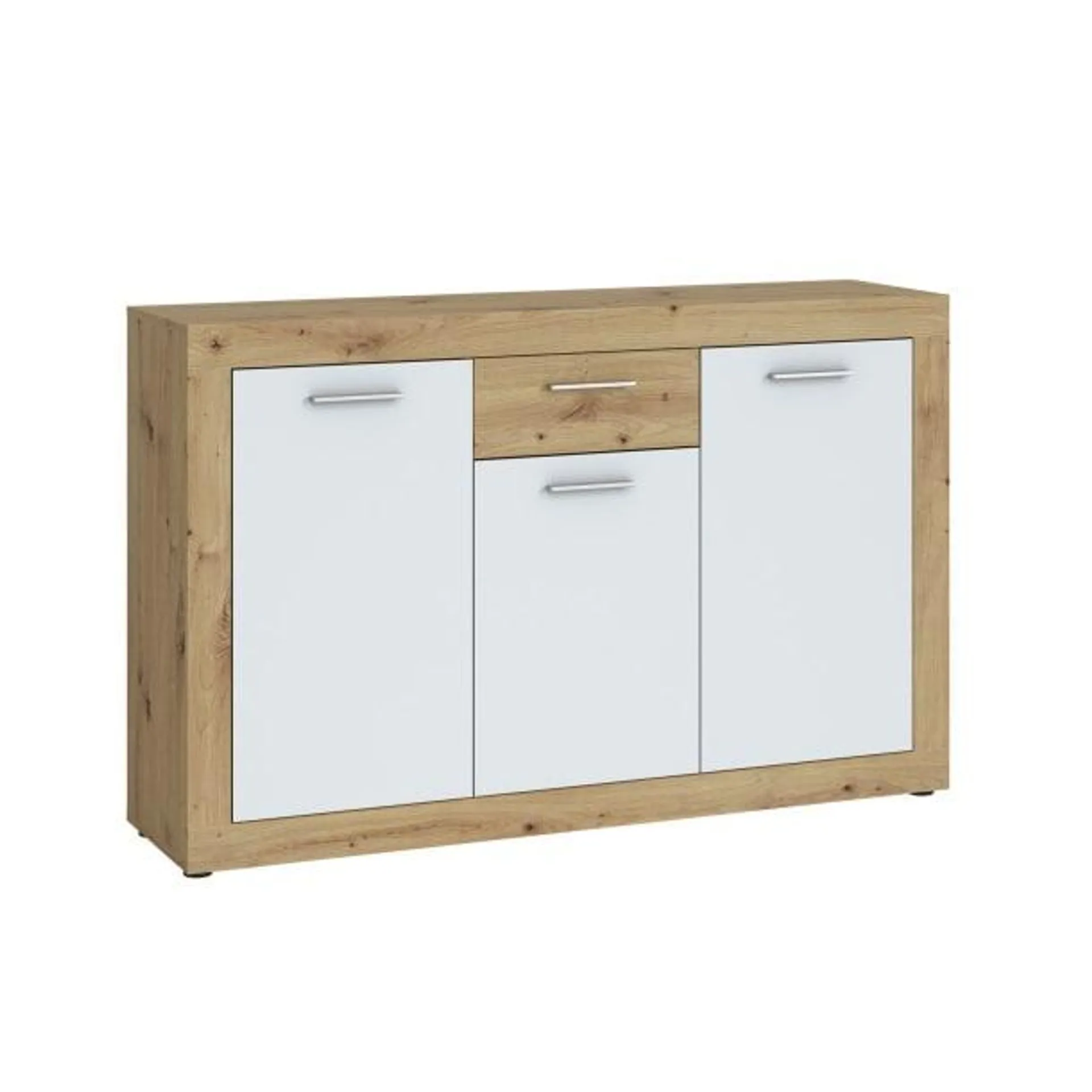 Sideboard Brilon Eiche Artisan-Optik/Weiß 135,2x86x35 cm