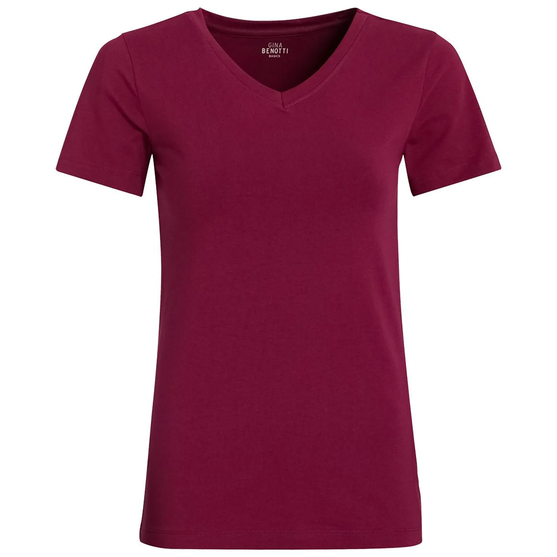 Damen T-Shirt mit V-Ausschnitt