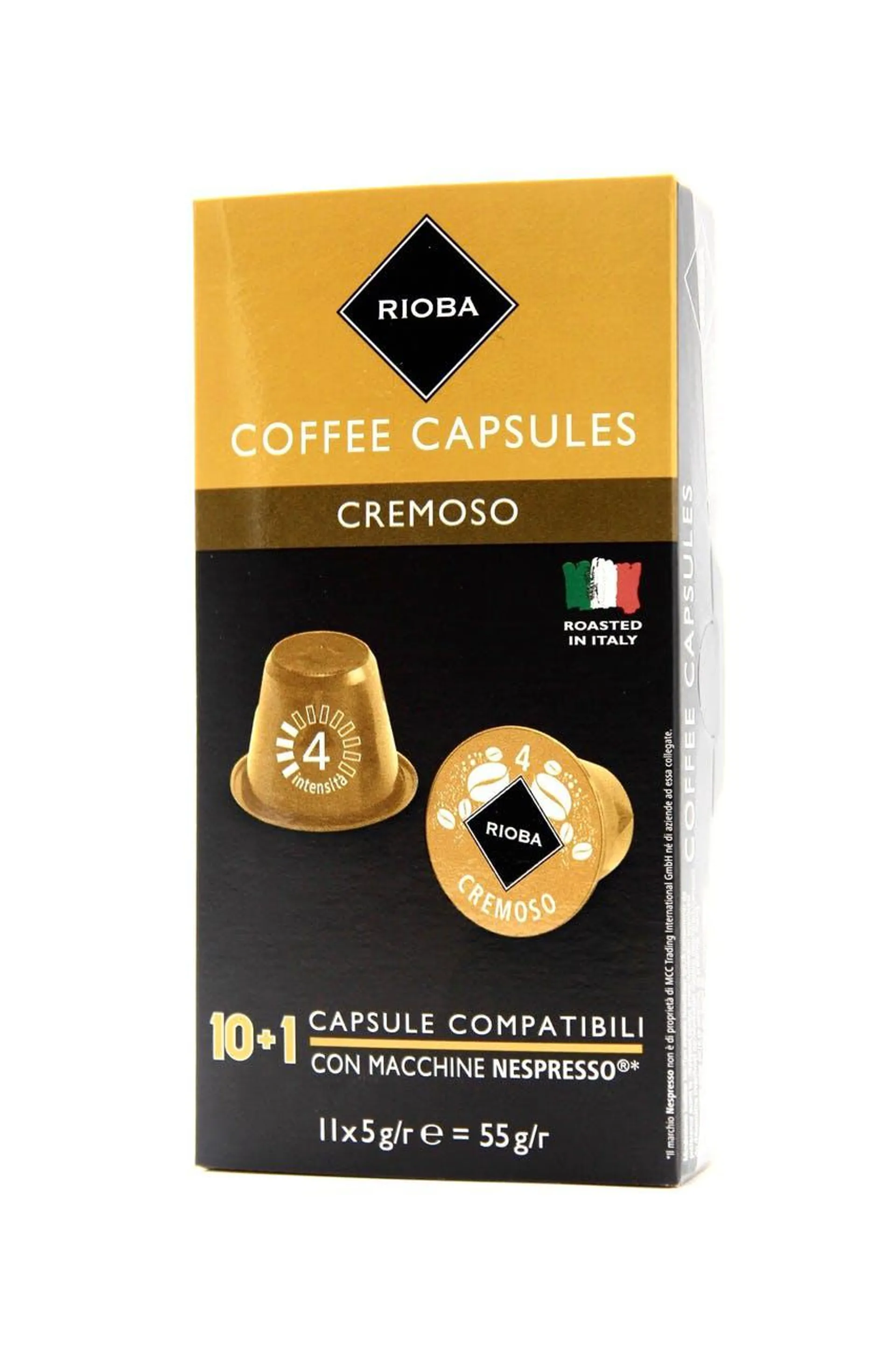 Rioba Kaffeekapseln Cremoso 11 Kapseln (55 g)