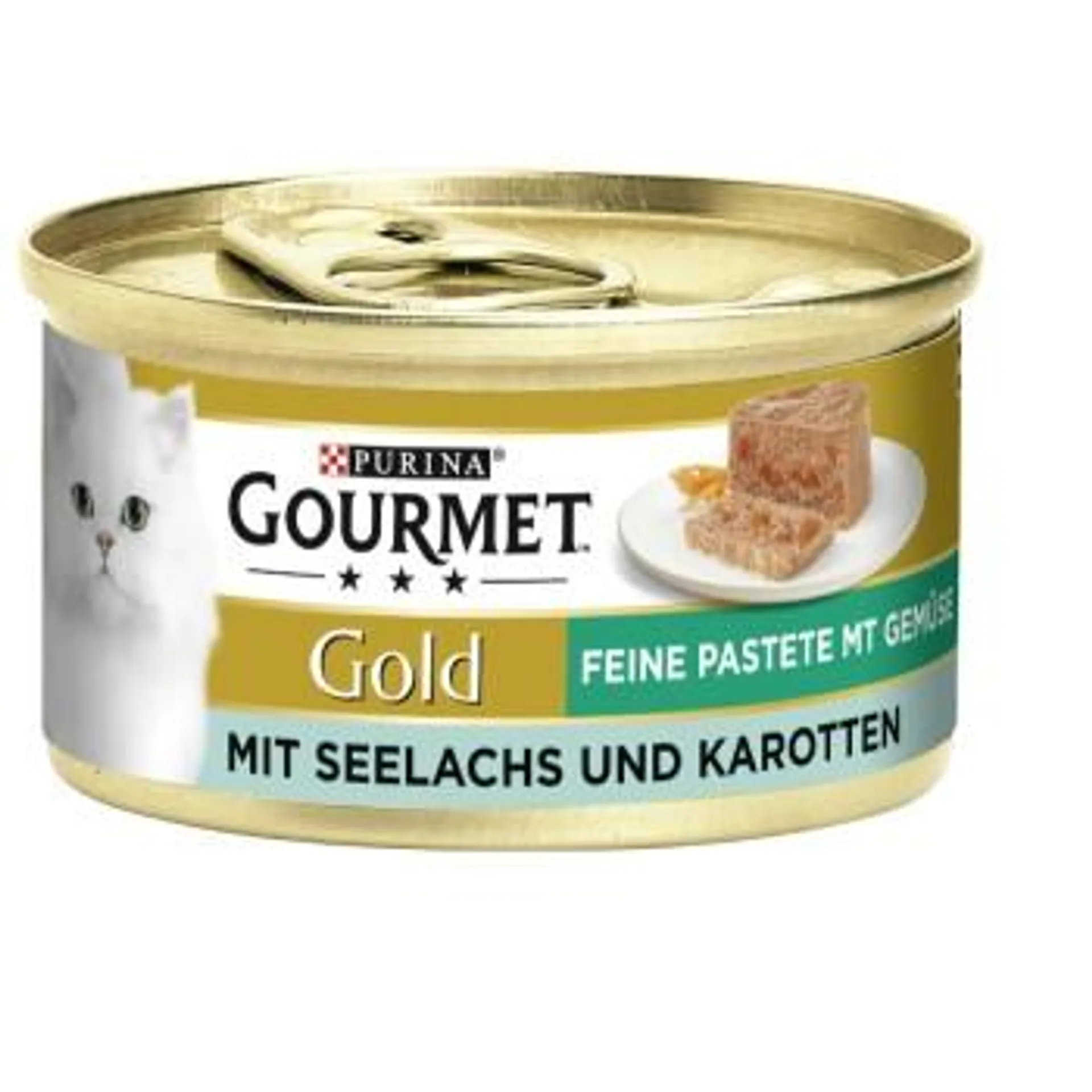 GOURMET Gold Feine Pastete 12x85g Seelachs & Karotten