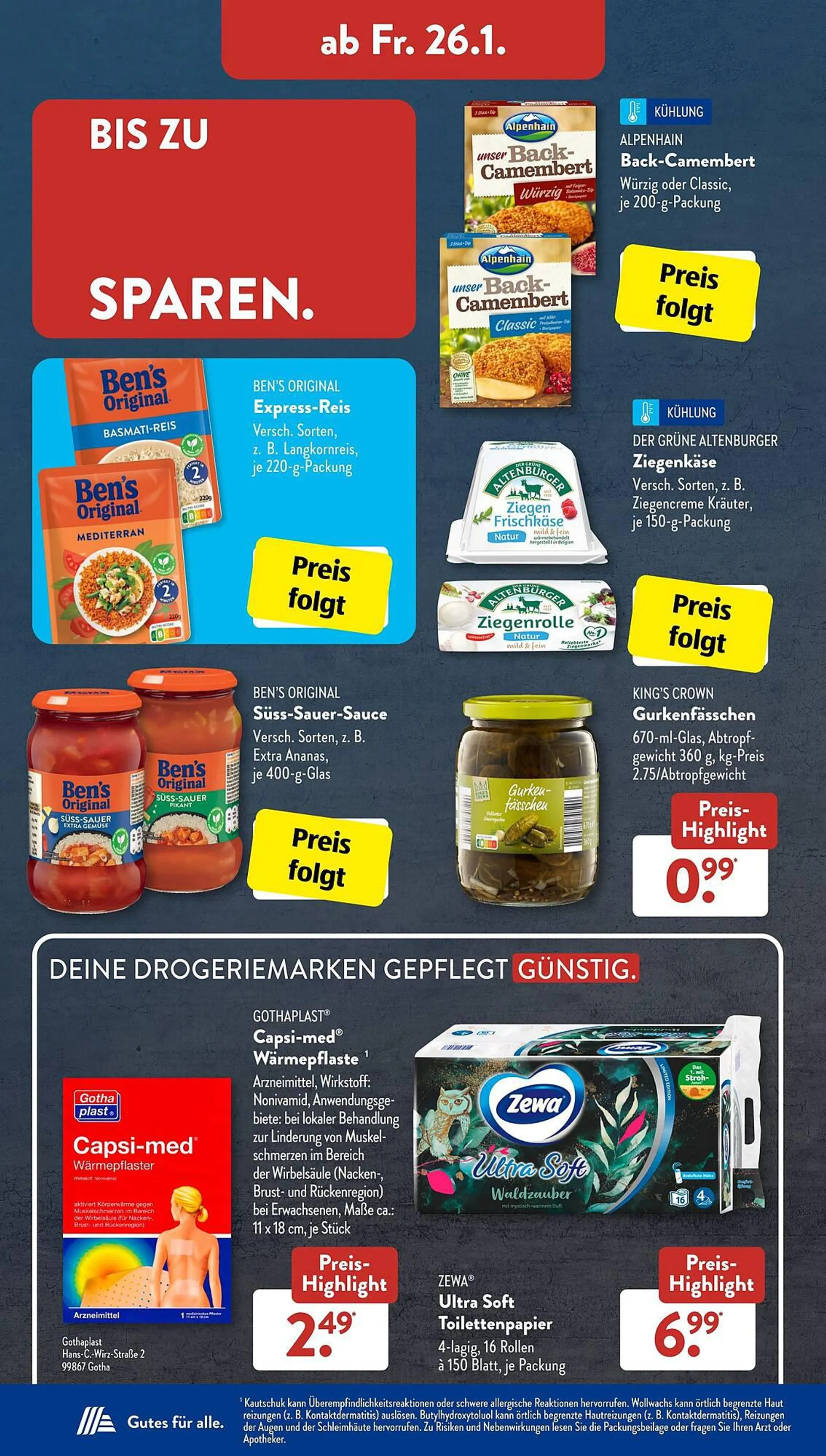 Aldi Süd Prospekt von 21. Januar bis 27. Januar 2024 - Prospekt seite 19