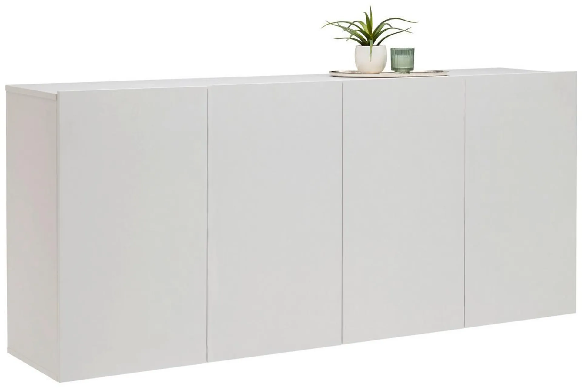 Hom`in HÄNGESIDEBOARD Weiß