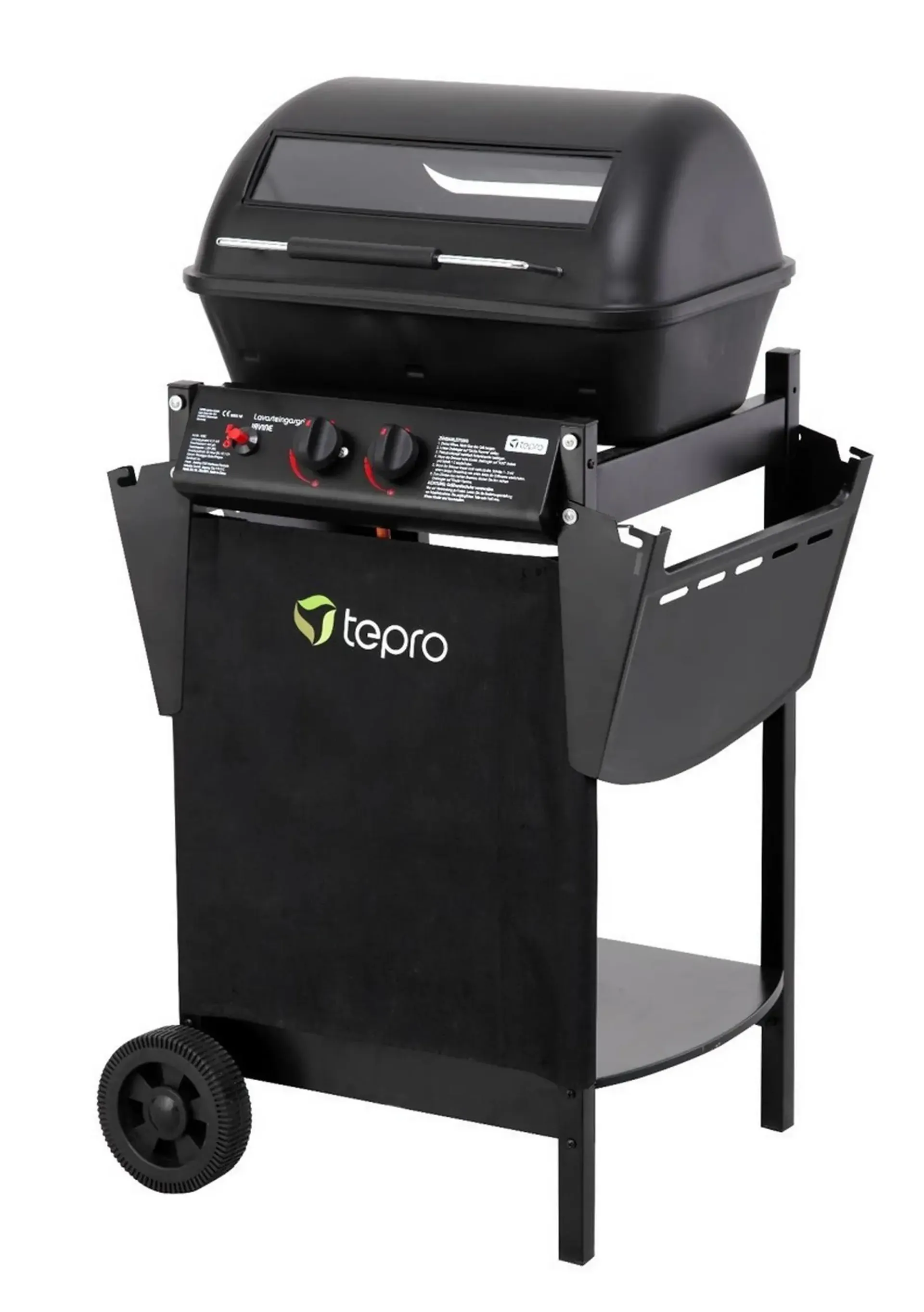 TEPRO Lavastein-Gasgrill IRVINE - schwarz - 508C