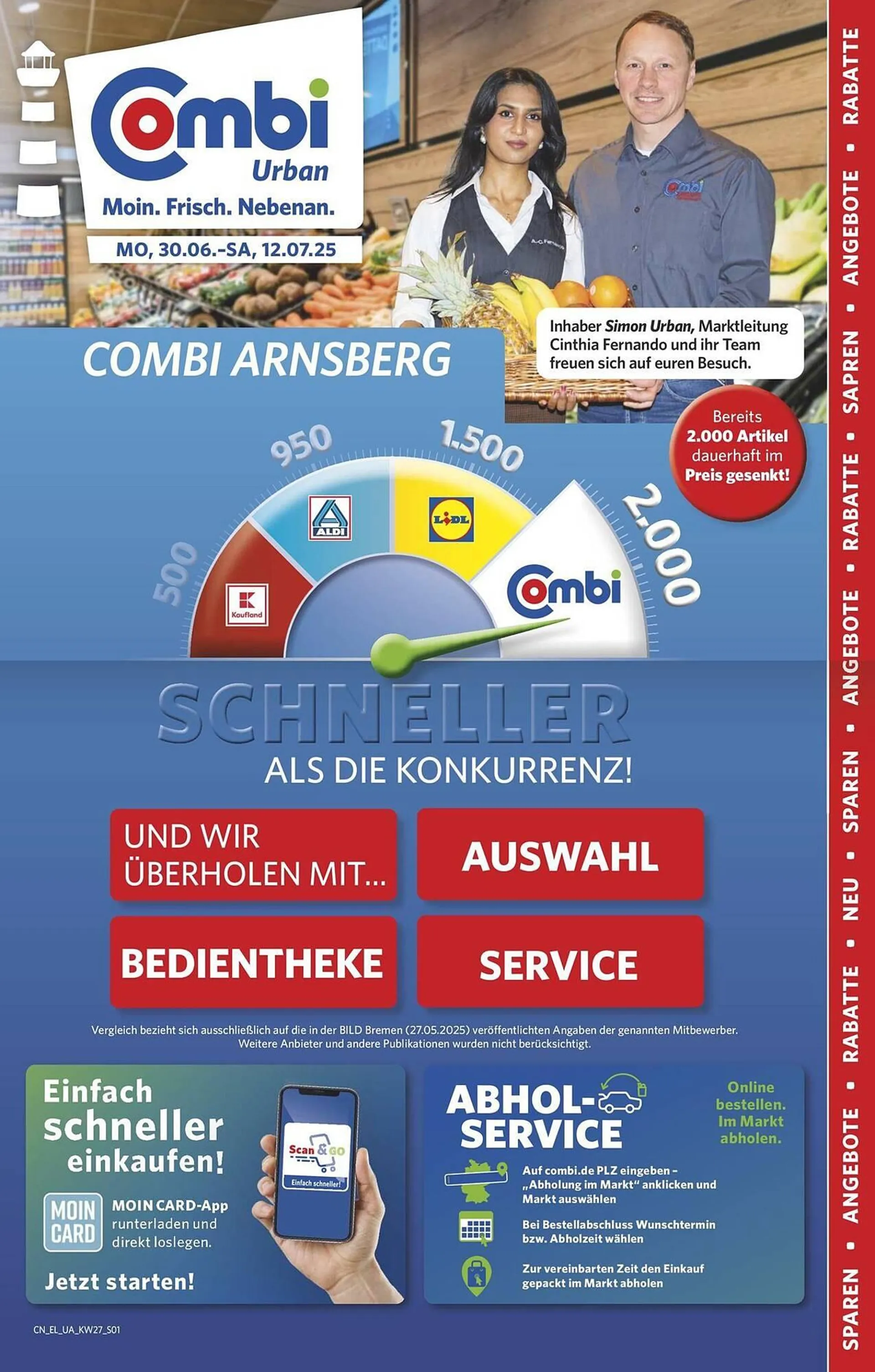 Combi Prospekt von 29. Juni bis 12. Juli 2025 - Prospekt seite 1