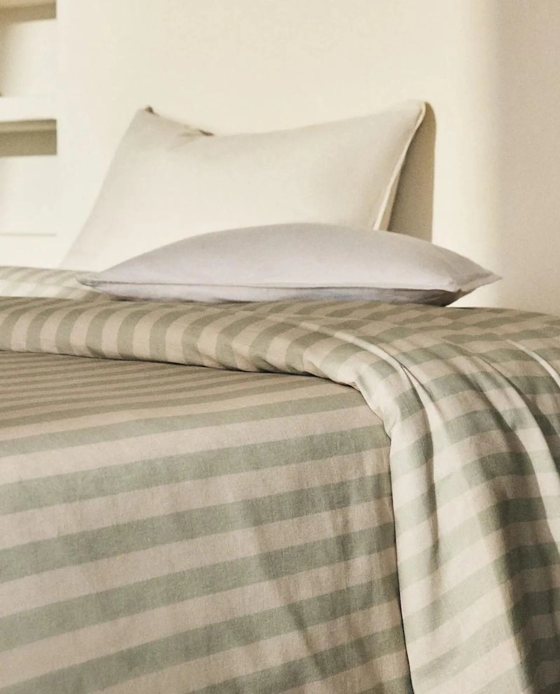 STRIPED COTTON LINEN DUVET COVER