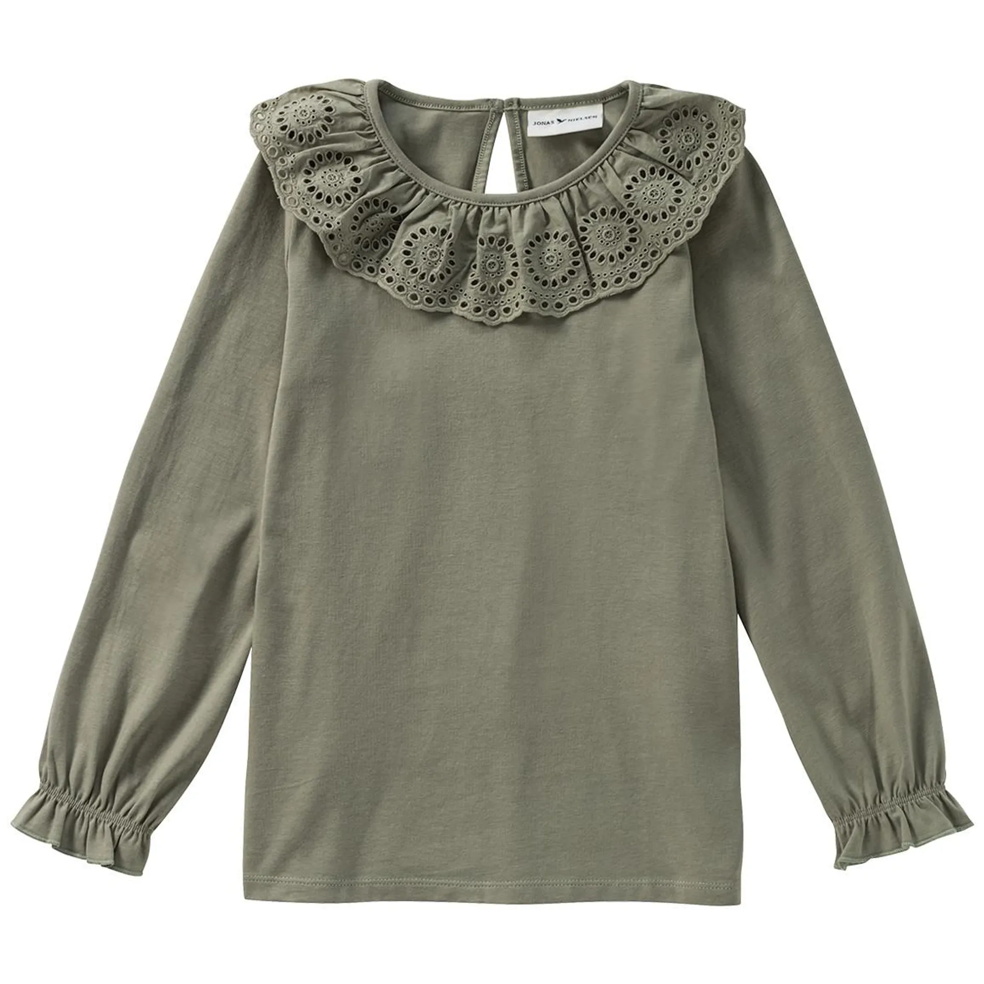 Mädchen Langarmshirt mit Rüschen