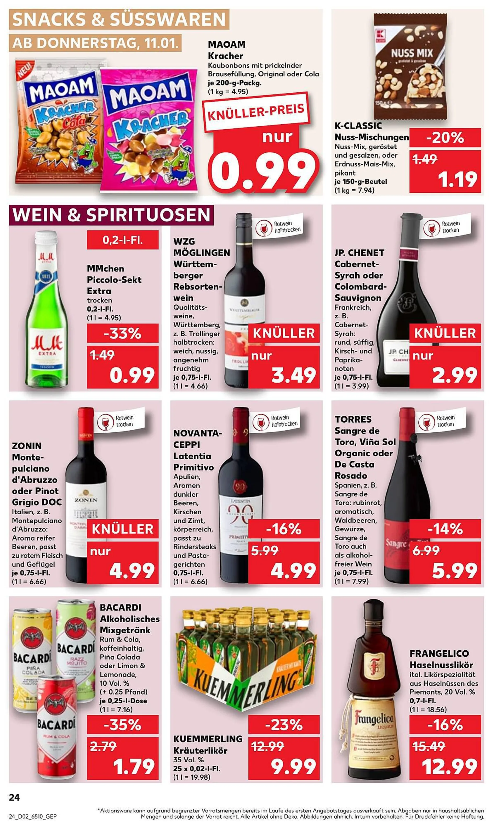 Kaufland Prospekt von 11. Januar bis 17. Januar 2024 - Prospekt seite 24