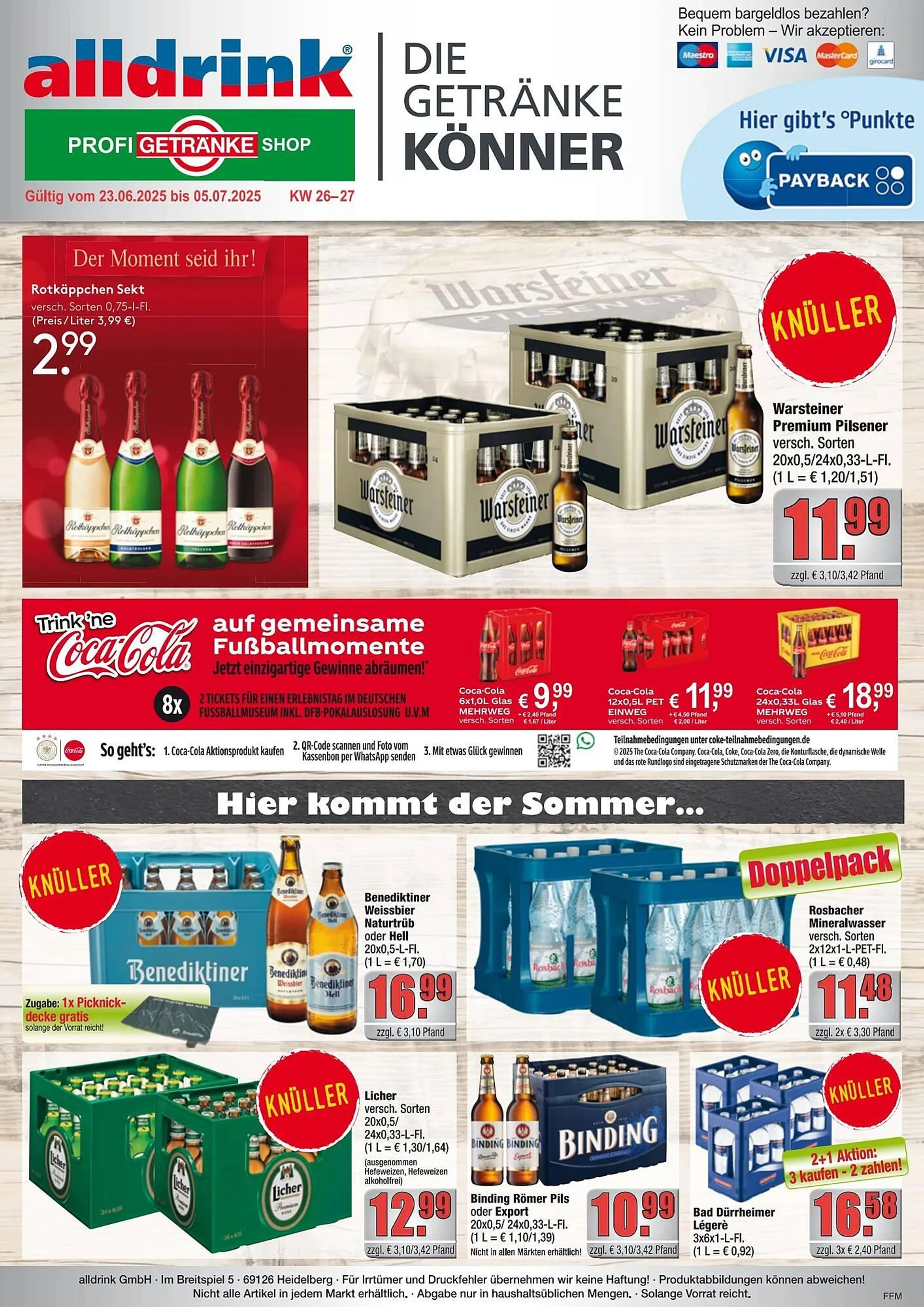 alldrink Prospekt von 23. Juni bis 6. Juli 2025 - Prospekt seite 1