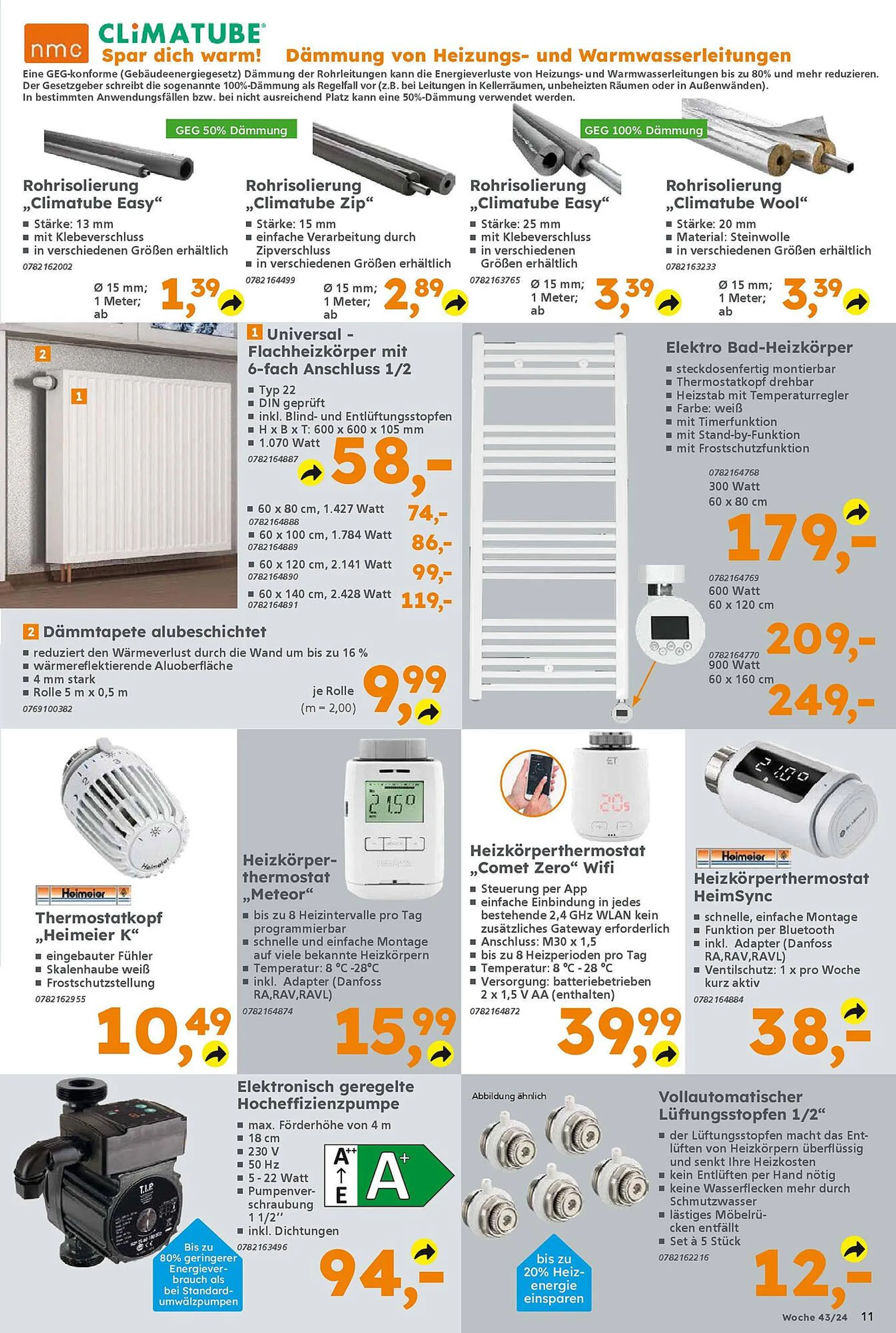 Globus Baumarkt Prospekt von 21. Oktober bis 26. Oktober 2024 - Prospekt seite 11