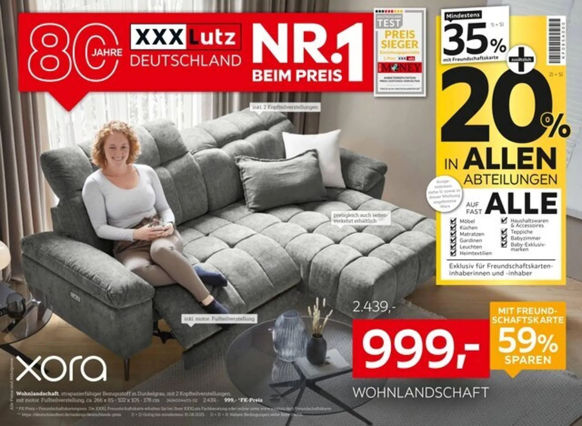 XXXLutz Prospekt von 18. August bis 24. August 2025 - Prospekt seite 1