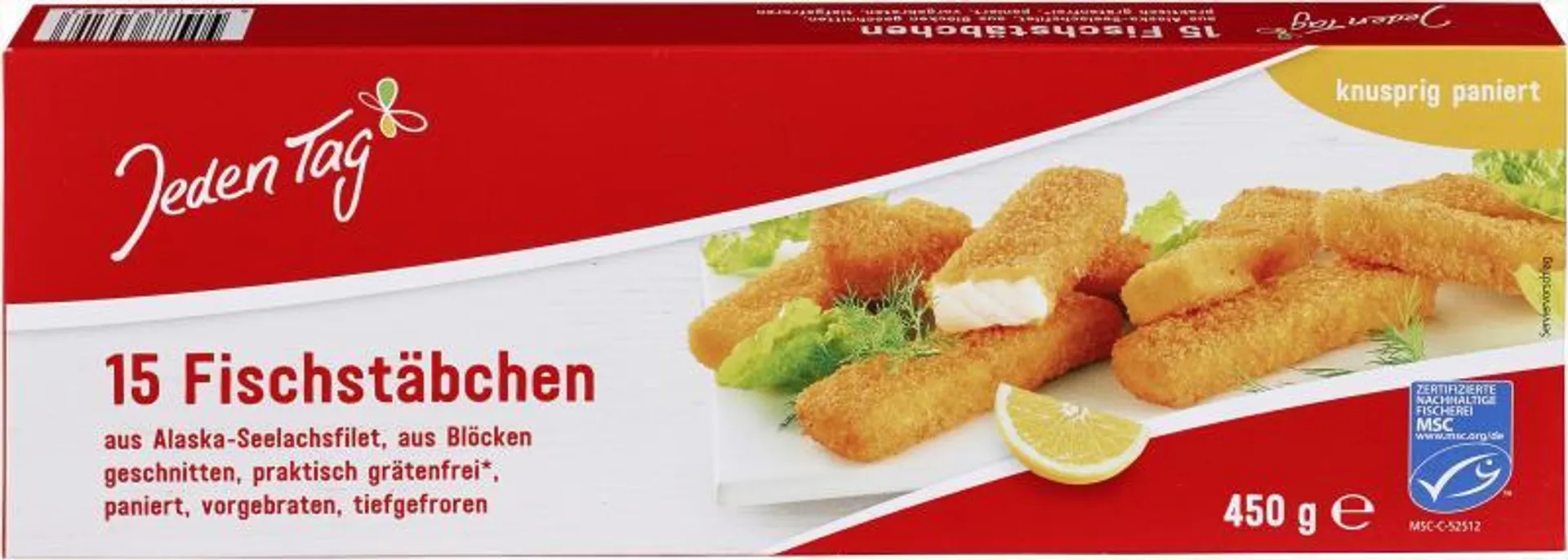 Jeden Tag Fischstäbchen 450 g