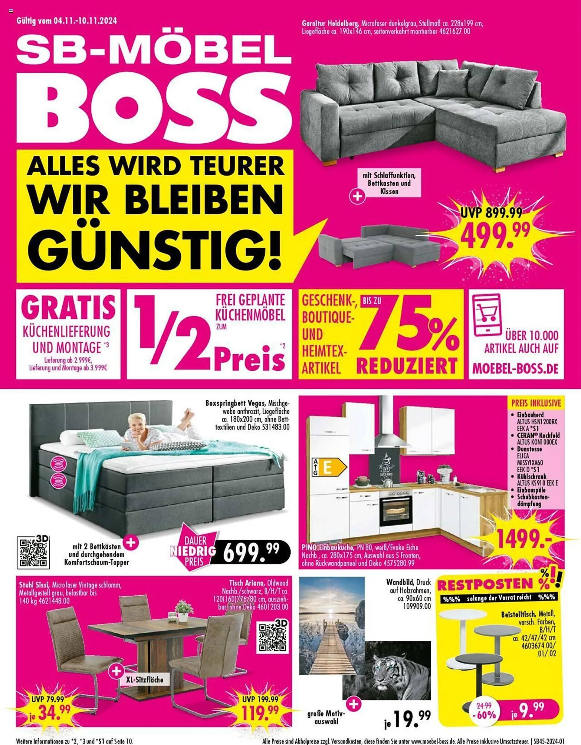 Möbel Boss Prospekt - 1