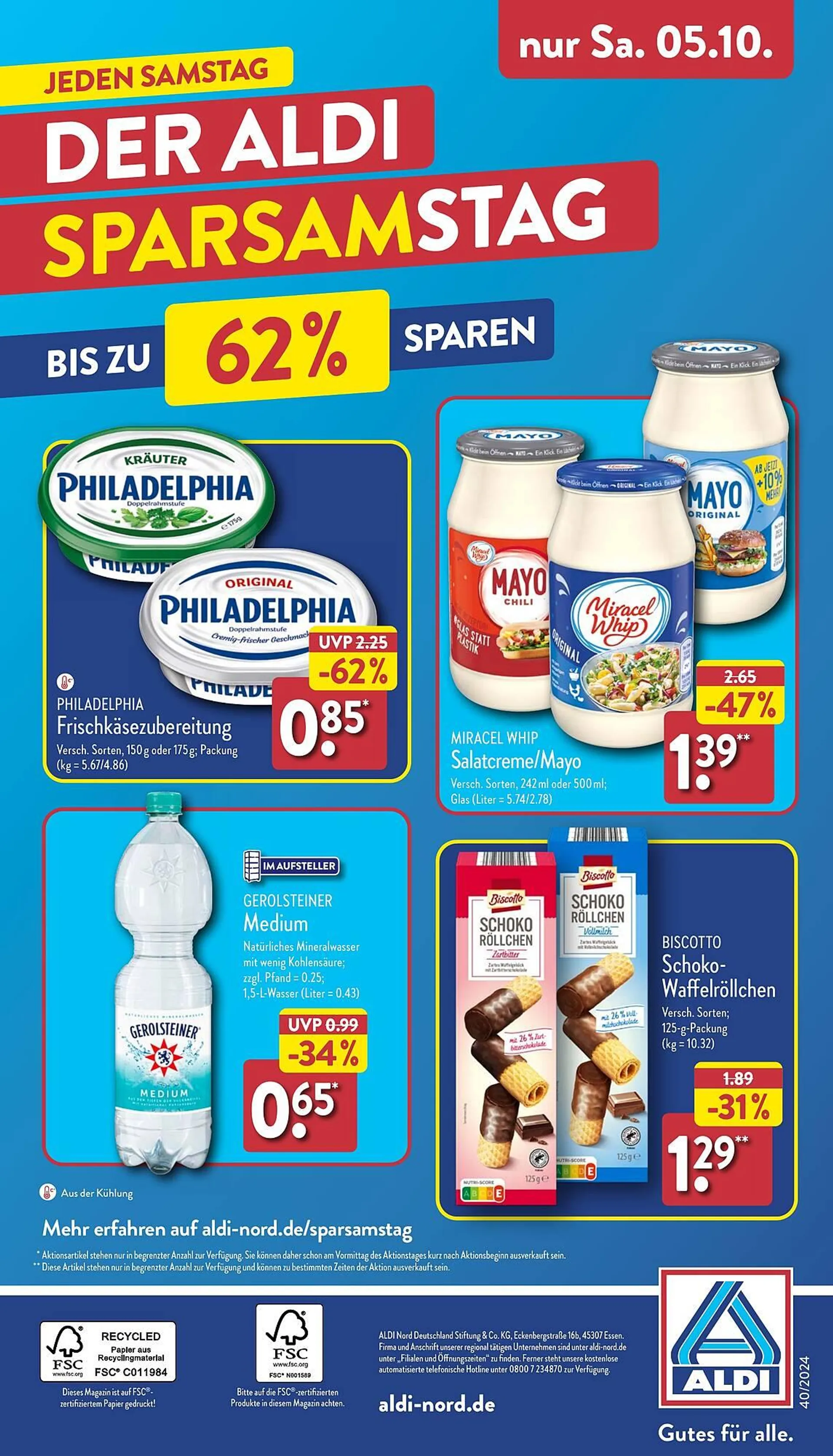 Aldi Nord Prospekt von 30. September bis 5. Oktober 2024 - Prospekt seite 42