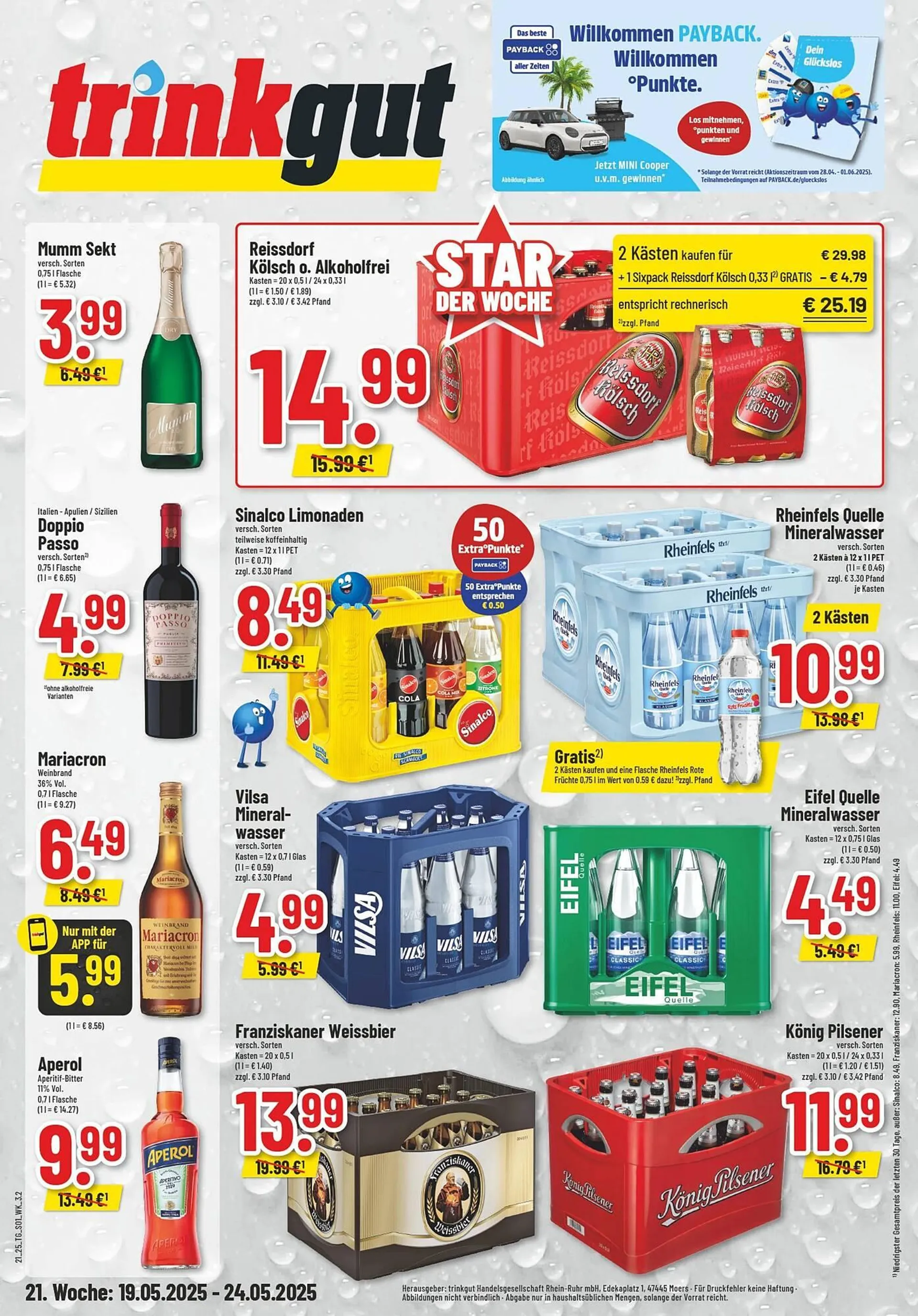 trinkgut Prospekt von 19. Mai bis 26. Mai 2025 - Prospekt seite 1