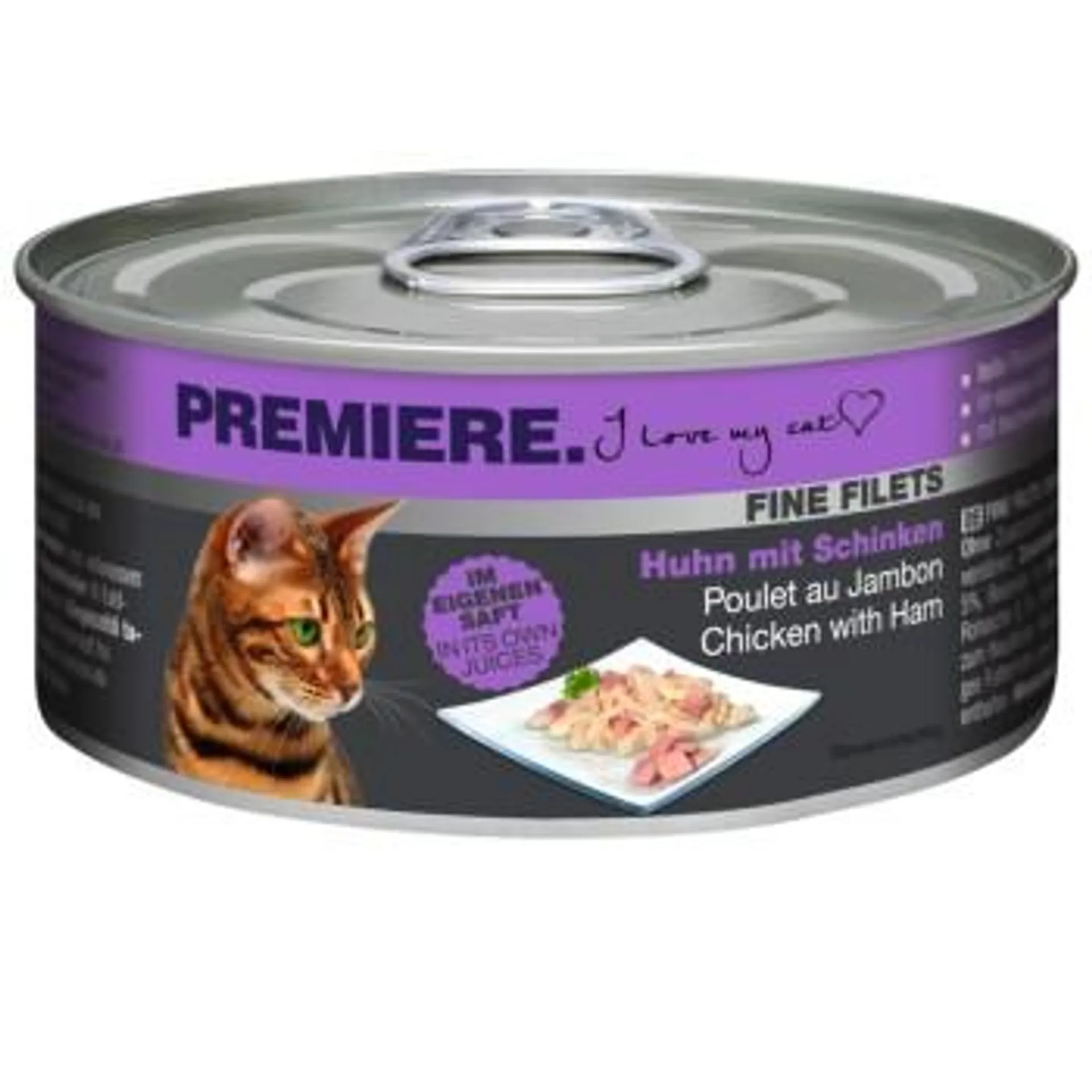 PREMIERE Fine Filets Naturell Huhn mit Schinken 12x80 g